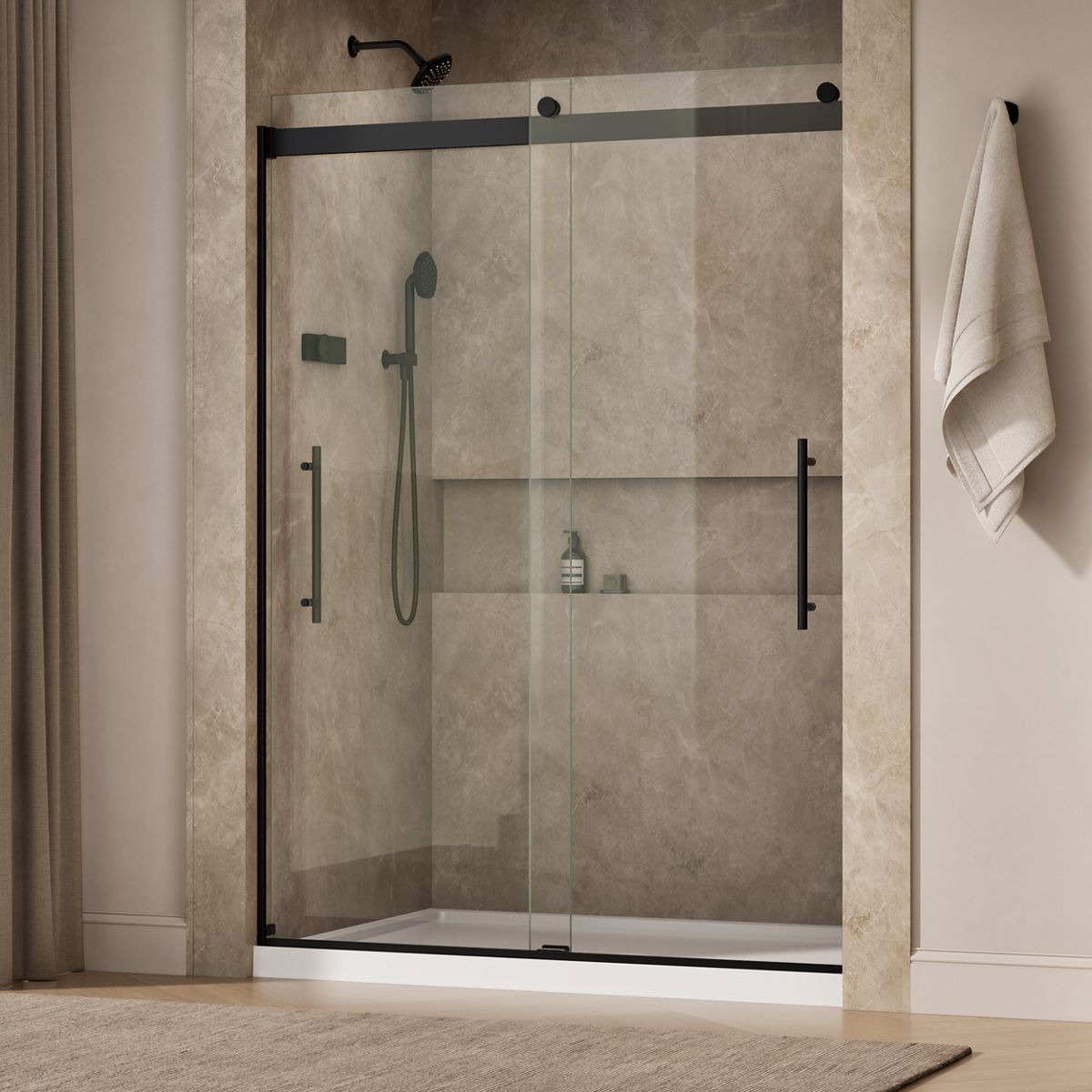 43980-levity-plus-frameless-sliding-shower-door-81-5-8-h-x-56-5-8-59-5-8-w-with-3-8-thick-crystal-clear-glass-12.jpg Levity® Plus Frameless sliding shower door, 81-5/8" H x 56-5/8 - 59-5/8" W, with 3/8"-thick Crystal Clear glass