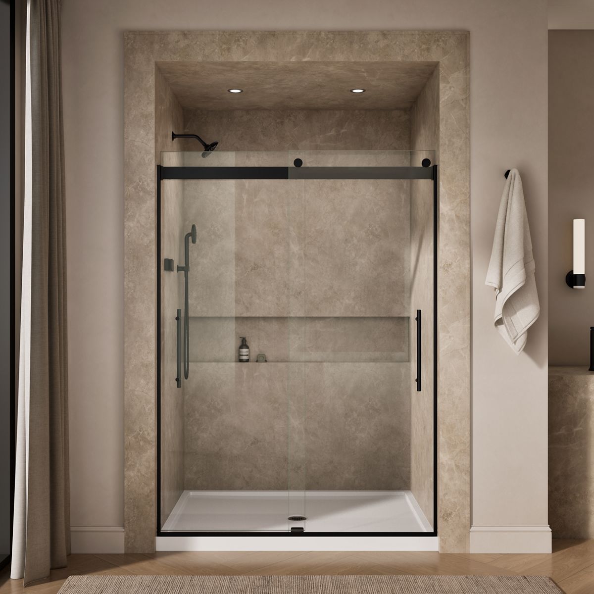 43980-levity-plus-frameless-sliding-shower-door-81-5-8-h-x-56-5-8-59-5-8-w-with-3-8-thick-crystal-clear-glass-20.jpg Levity® Plus Frameless sliding shower door, 81-5/8" H x 56-5/8 - 59-5/8" W, with 3/8"-thick Crystal Clear glass