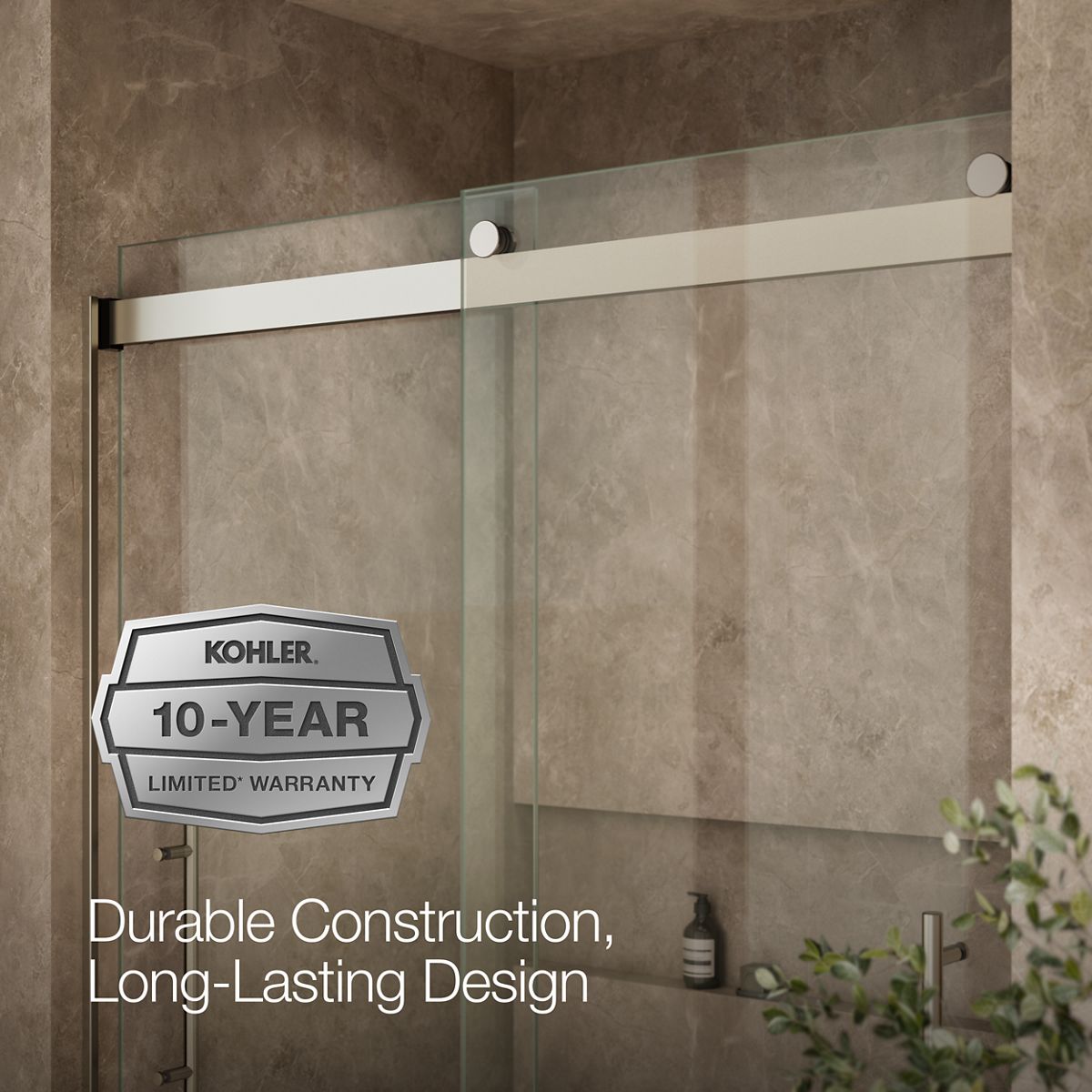 43980-levity-plus-frameless-sliding-shower-door-81-5-8-h-x-56-5-8-59-5-8-w-with-3-8-thick-crystal-clear-glass-7.jpg Levity® Plus Frameless sliding shower door, 81-5/8" H x 56-5/8 - 59-5/8" W, with 3/8"-thick Crystal Clear glass