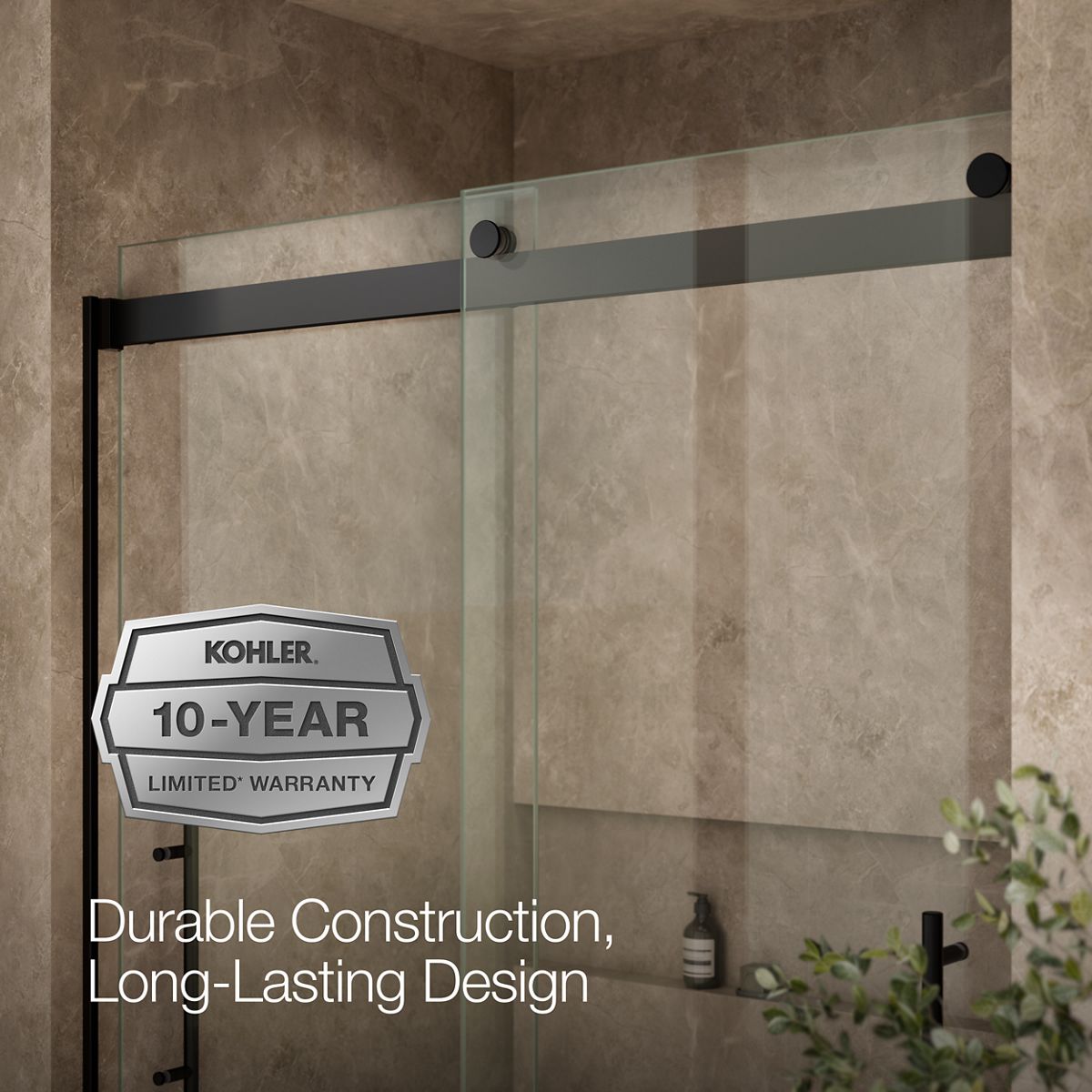 43980-levity-plus-frameless-sliding-shower-door-81-5-8-h-x-56-5-8-59-5-8-w-with-3-8-thick-crystal-clear-glass-8.jpg Levity® Plus Frameless sliding shower door, 81-5/8" H x 56-5/8 - 59-5/8" W, with 3/8"-thick Crystal Clear glass