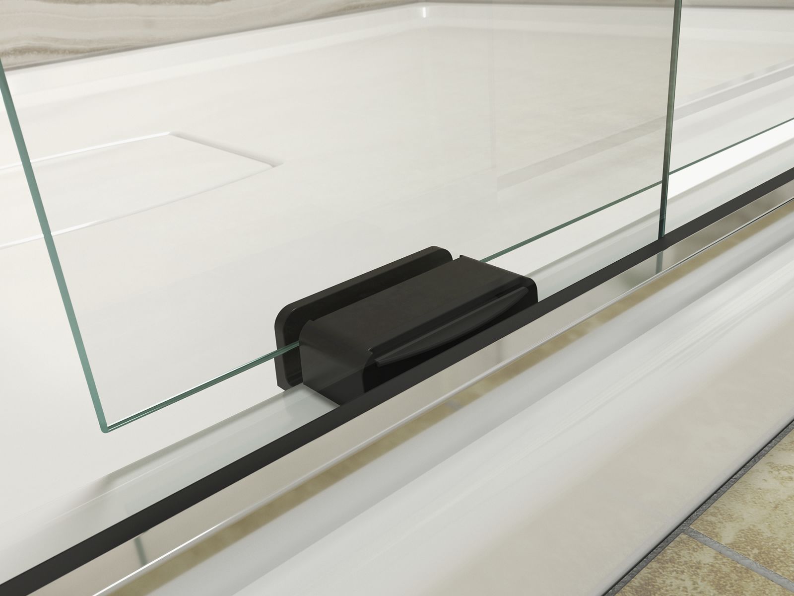43994-levity-sliding-shower-door-82-h-x-56-5-8-59-5-8-w-with-5-16-thick-crystal-clear-glass-8.jpg Levity® Sliding shower door, 82" H x 56-5/8 - 59-5/8" W, with 5/16" thick Crystal Clear glass