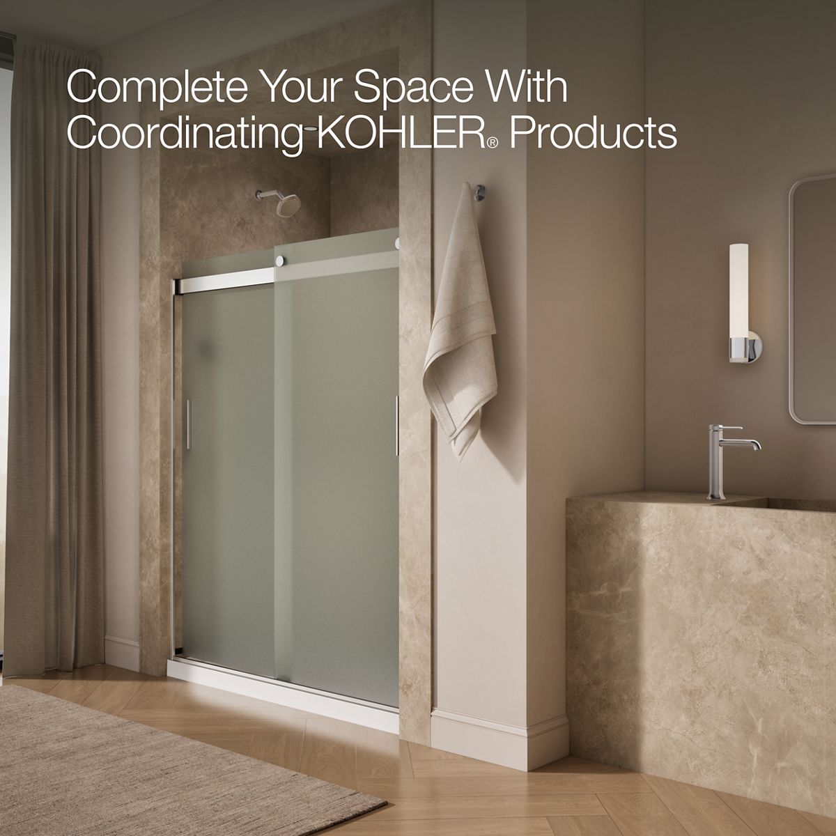 44040-levity-sliding-shower-door-74-h-x-56-5-8-59-5-8-w-with-1-4-thick-frosted-glass-and-blade-handles-12.jpg Levity® Sliding shower door, 74" H x 56-5/8 - 59-5/8" W, with 1/4" thick Frosted glass and blade handles