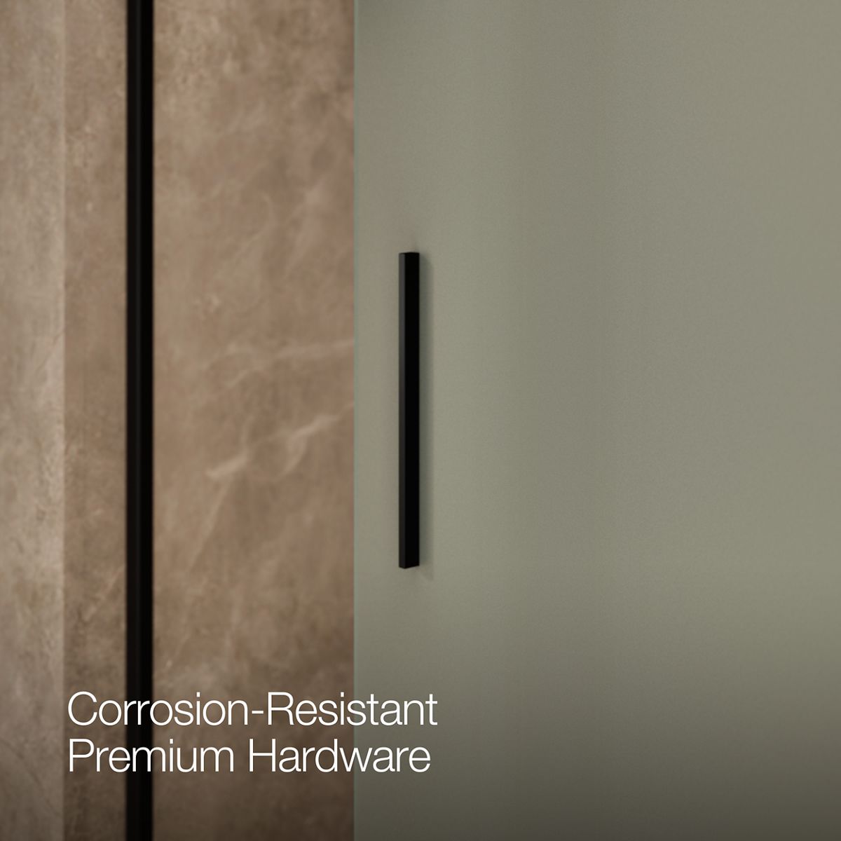 44040-levity-sliding-shower-door-74-h-x-56-5-8-59-5-8-w-with-1-4-thick-frosted-glass-and-blade-handles-35.jpg Levity® Sliding shower door, 74" H x 56-5/8 - 59-5/8" W, with 1/4" thick Frosted glass and blade handles