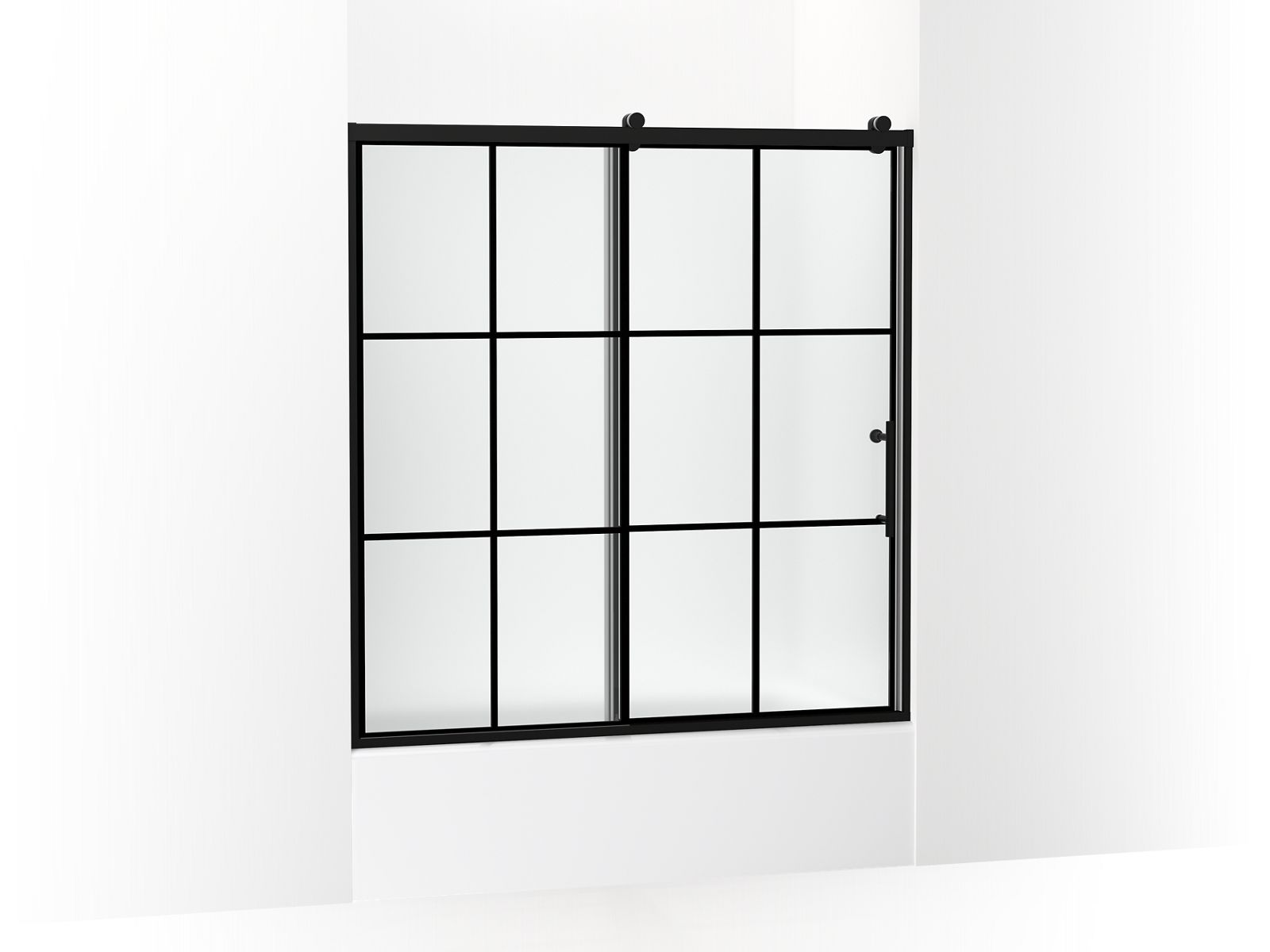 44057-rely-62-1-2-h-sliding-bath-door-with-3-8-thick-glass-1.jpg Rely® 62-1/2" H sliding bath door with 3/8"-thick glass
