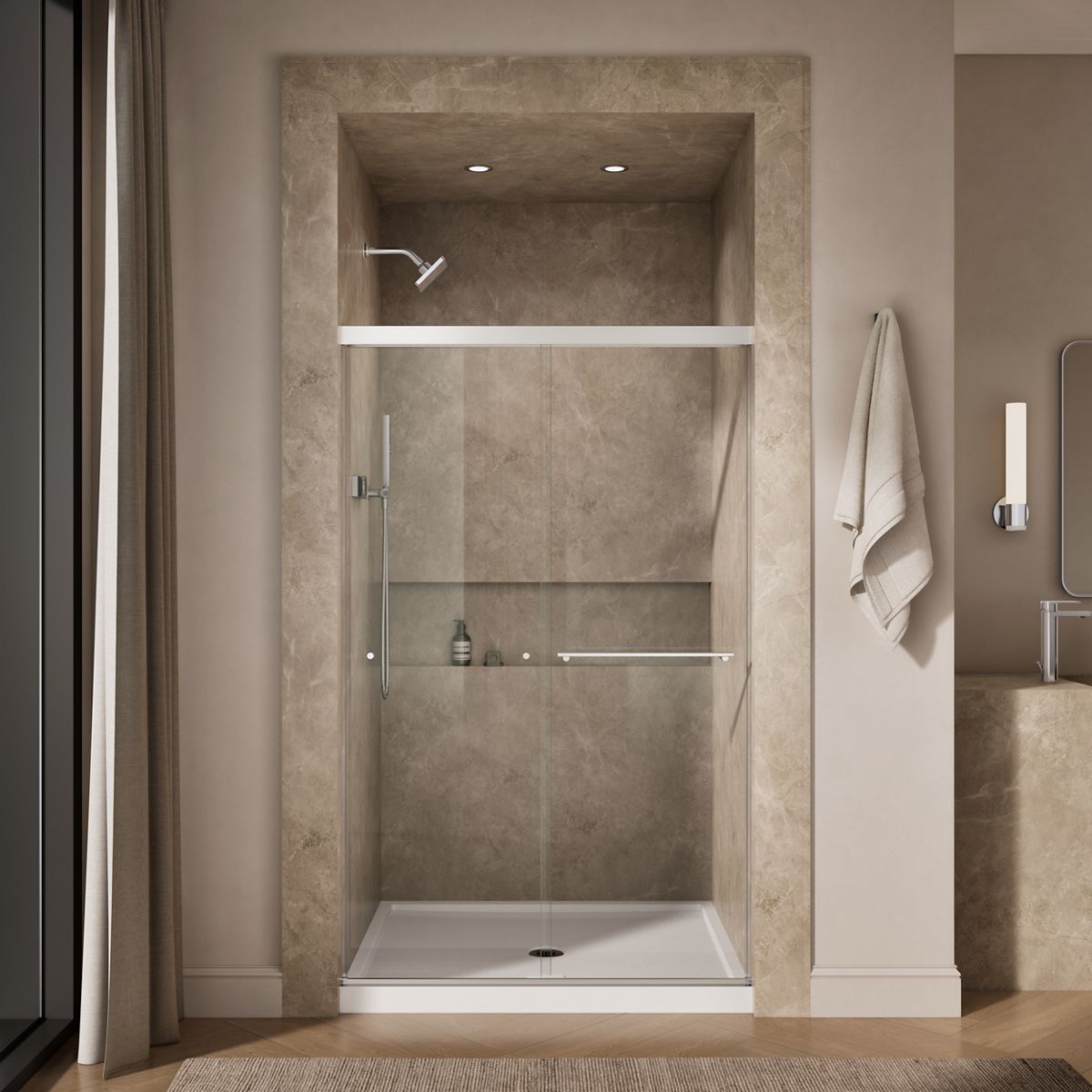 44058-revel-sliding-shower-door-76-h-x-44-5-8-47-5-8-w-with-5-16-thick-crystal-clear-glass-17.jpg Revel® Sliding shower door, 76" H x 44-5/8 - 47-5/8" W, with 5/16" thick Crystal Clear glass