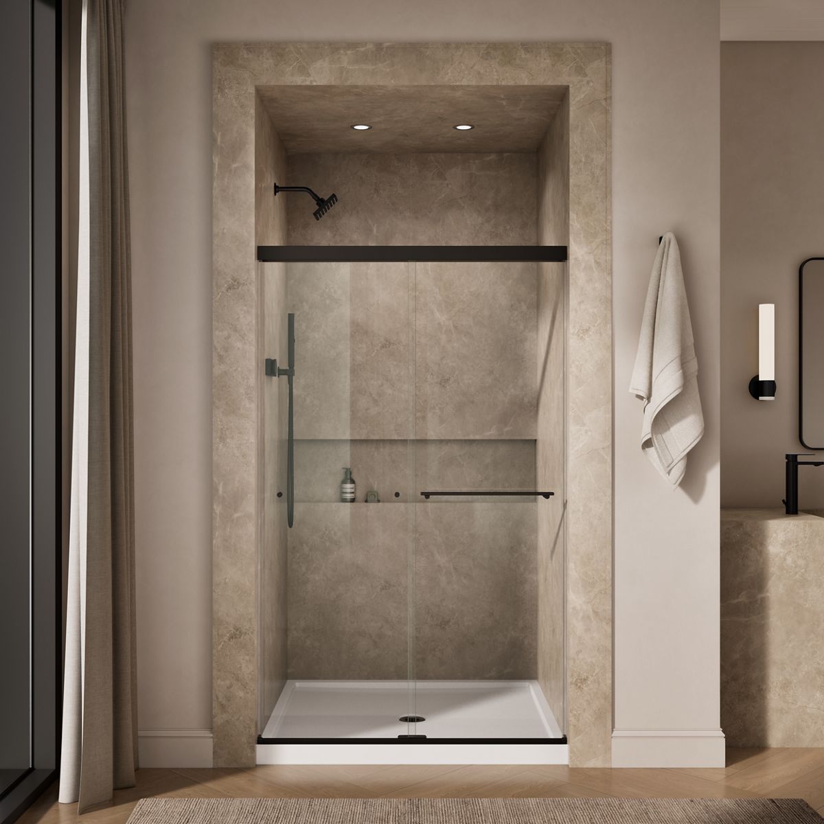 44058-revel-sliding-shower-door-76-h-x-44-5-8-47-5-8-w-with-5-16-thick-crystal-clear-glass-18.jpg Revel® Sliding shower door, 76" H x 44-5/8 - 47-5/8" W, with 5/16" thick Crystal Clear glass