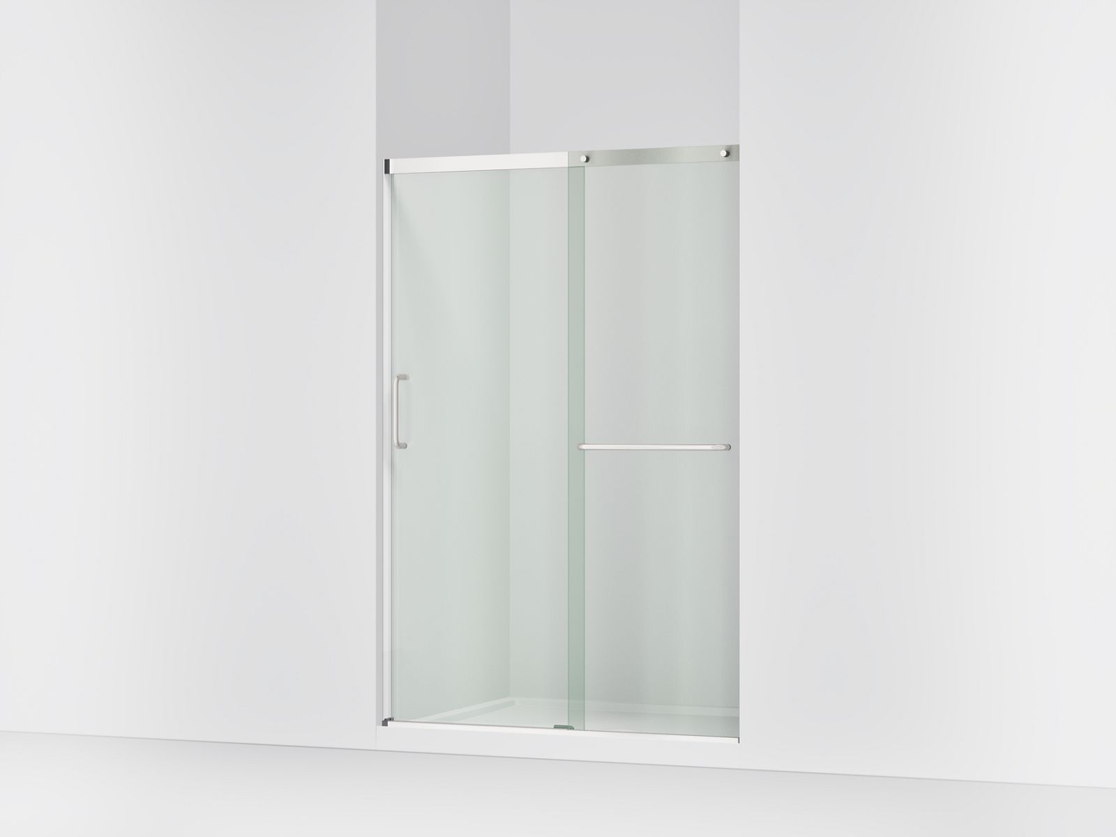 44062-elate-sliding-shower-door-70-1-2-h-x-44-1-4-47-5-8-w-with-1-4-thick-crystal-clear-glass-1.jpg Elate® Sliding shower door, 70-1/2" H x 44-1/4 - 47-5/8" W, with 1/4" thick Crystal Clear glass