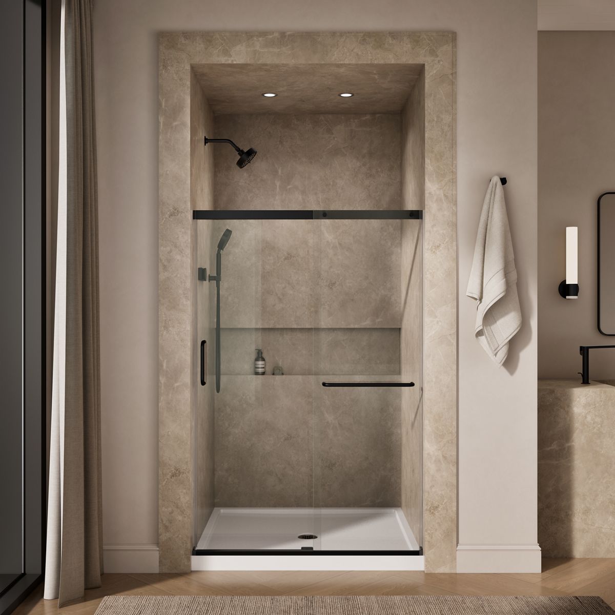 44062-elate-sliding-shower-door-70-1-2-h-x-44-1-4-47-5-8-w-with-1-4-thick-crystal-clear-glass-18.jpg Elate® Sliding shower door, 70-1/2" H x 44-1/4 - 47-5/8" W, with 1/4" thick Crystal Clear glass