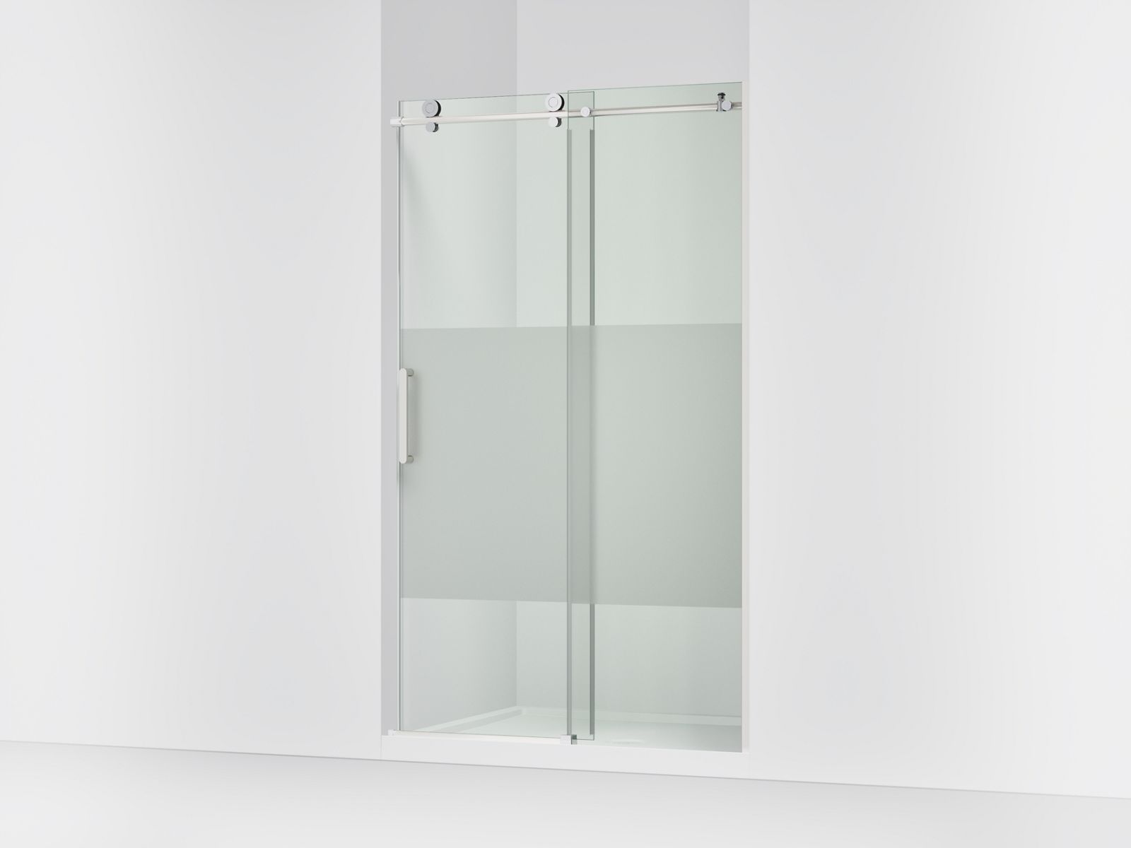44085-composed-78-h-sliding-shower-door-with-3-8-thick-glass-1.jpg Composed™ 78" H sliding shower door with 3/8"-thick glass