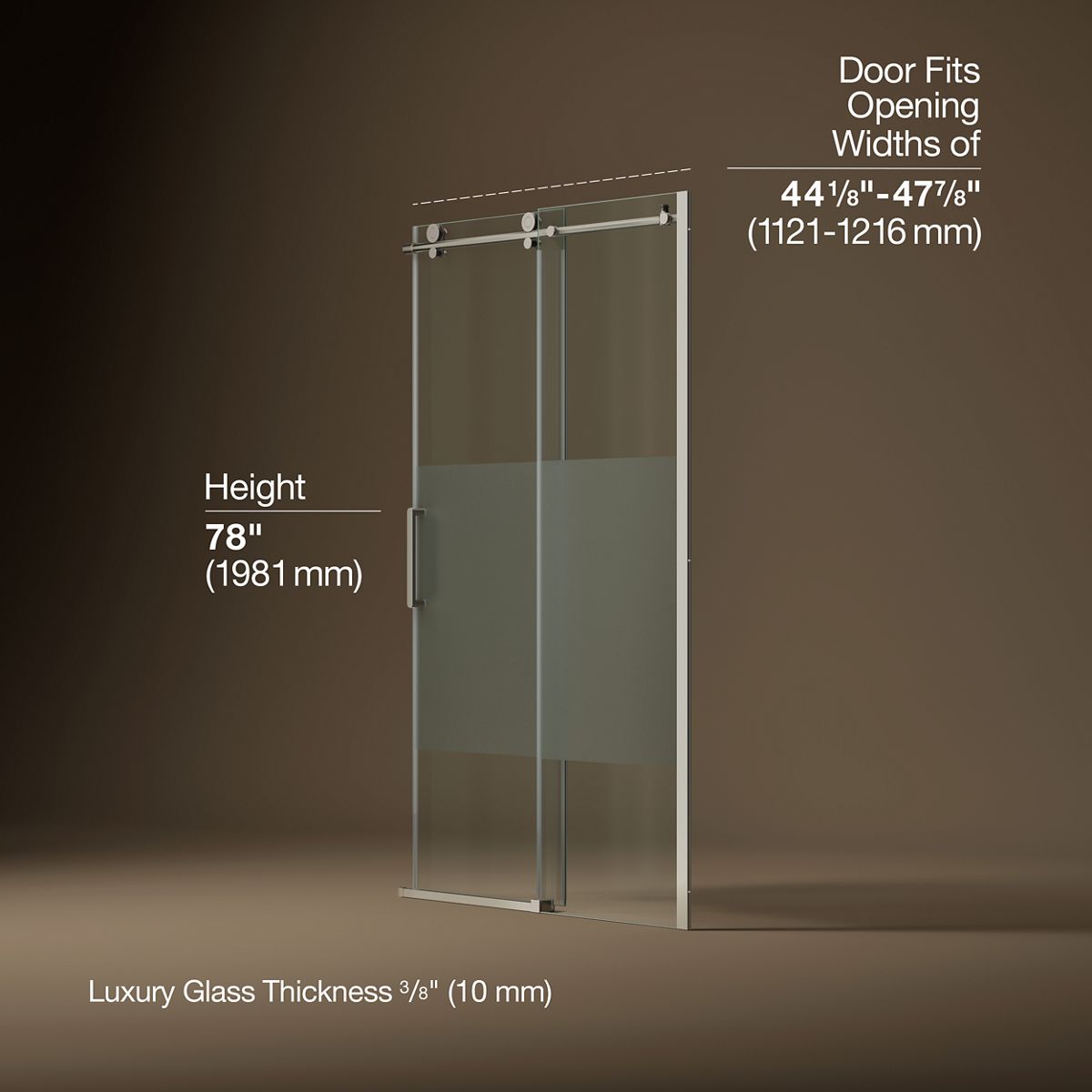 44085-composed-78-h-sliding-shower-door-with-3-8-thick-glass-15.jpg Composed™ 78" H sliding shower door with 3/8"-thick glass