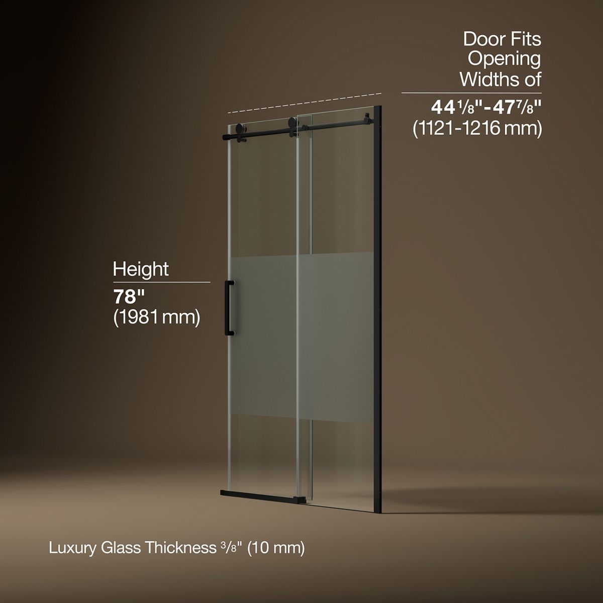 44085-composed-78-h-sliding-shower-door-with-3-8-thick-glass-16.jpg Composed™ 78" H sliding shower door with 3/8"-thick glass