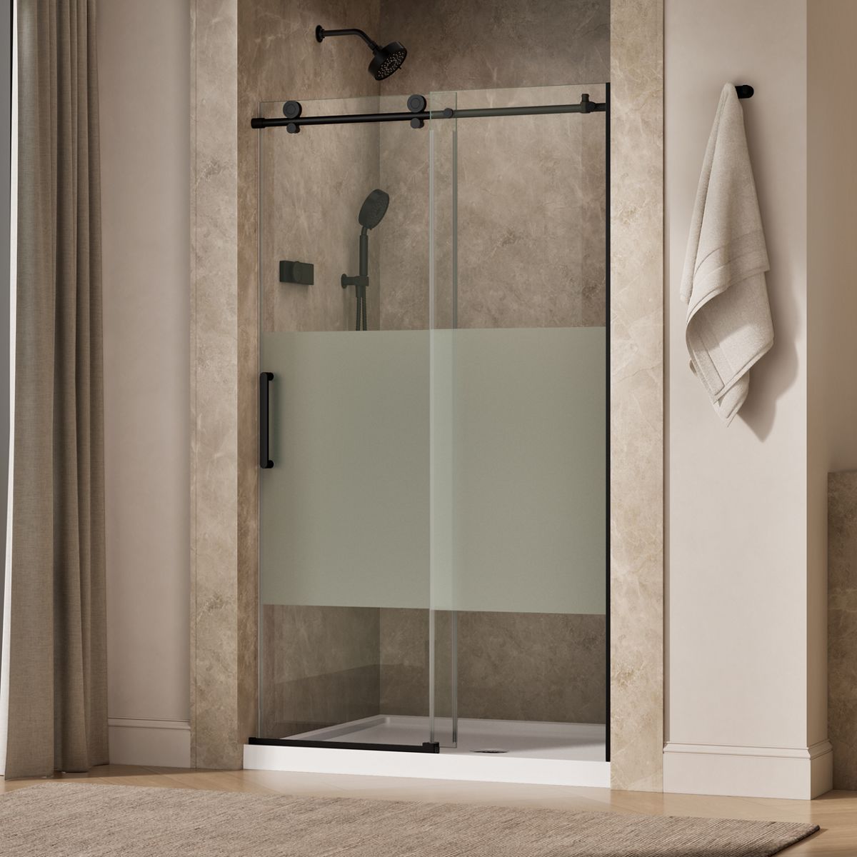 44085-composed-78-h-sliding-shower-door-with-3-8-thick-glass-31.jpg Composed™ 78" H sliding shower door with 3/8"-thick glass