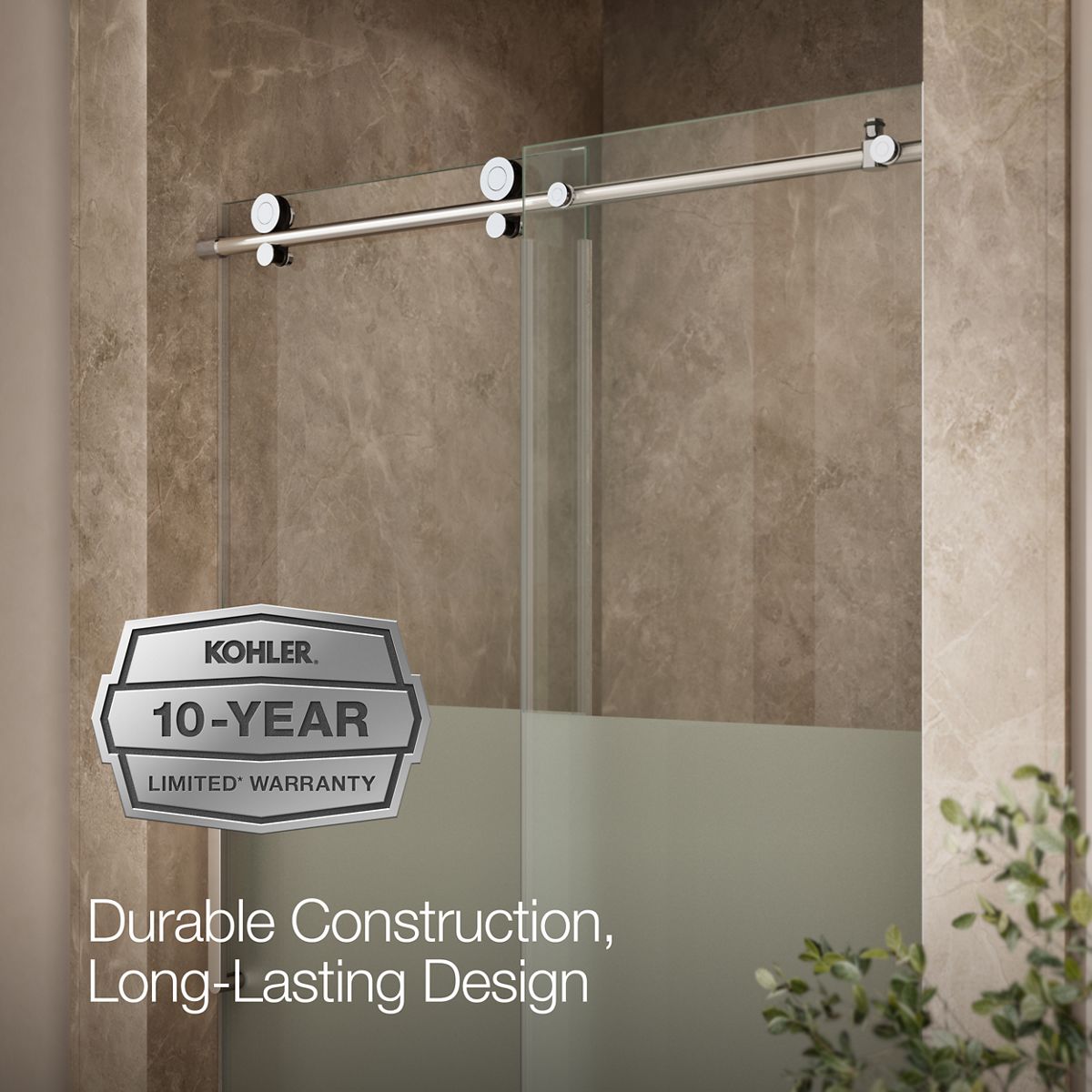 44085-composed-78-h-sliding-shower-door-with-3-8-thick-glass-5.jpg Composed™ 78" H sliding shower door with 3/8"-thick glass