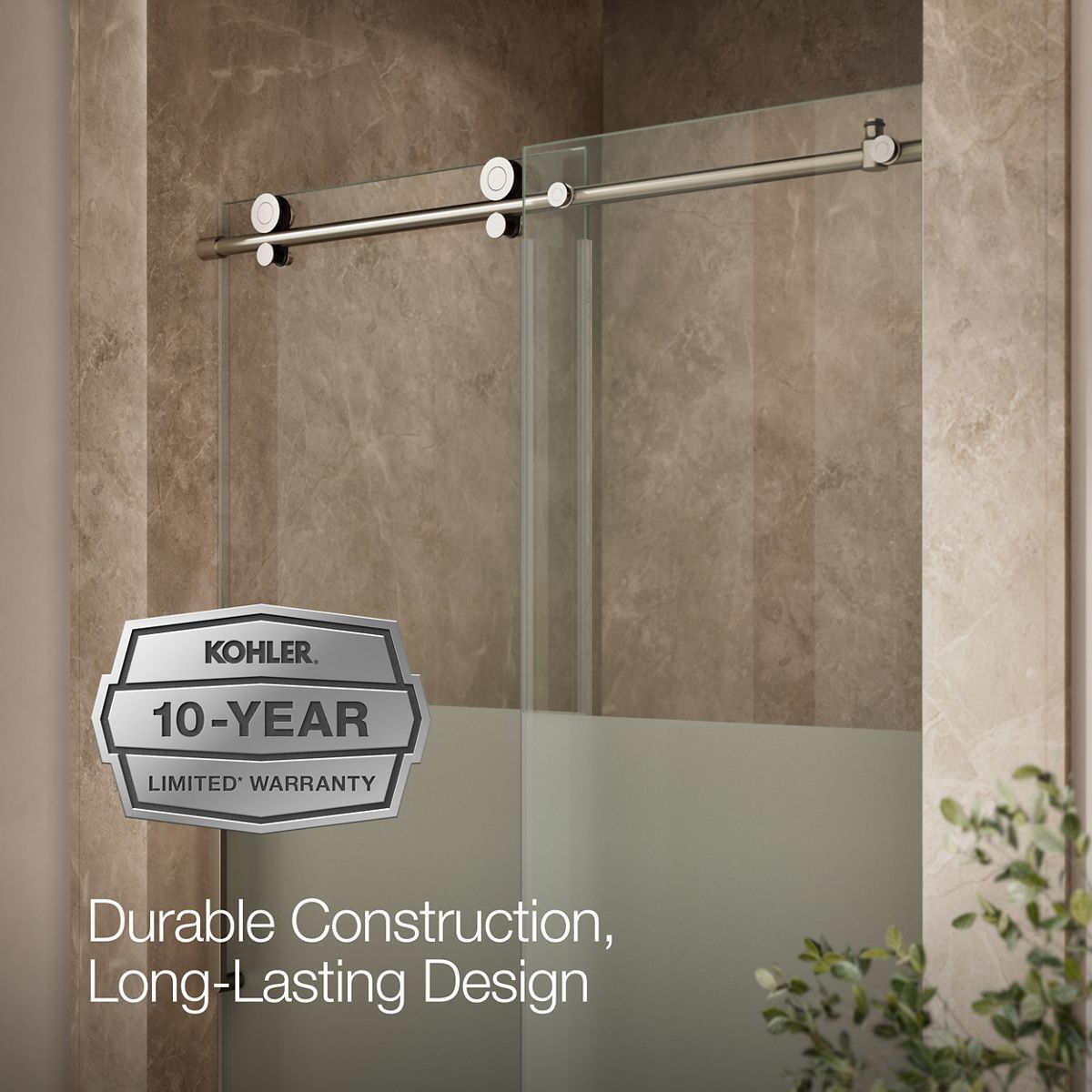 44085-composed-78-h-sliding-shower-door-with-3-8-thick-glass-6.jpg Composed™ 78" H sliding shower door with 3/8"-thick glass