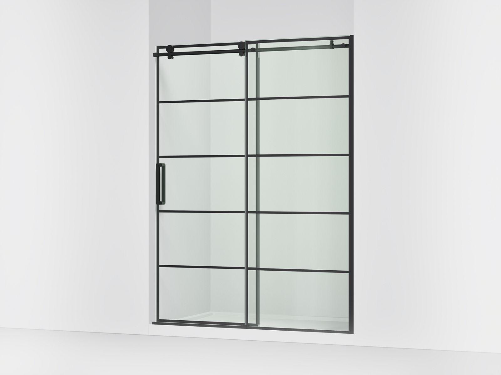 44096-composed-78-h-sliding-shower-door-with-3-8-thick-glass-1.jpg Composed™ 78" H sliding shower door with 3/8"-thick glass