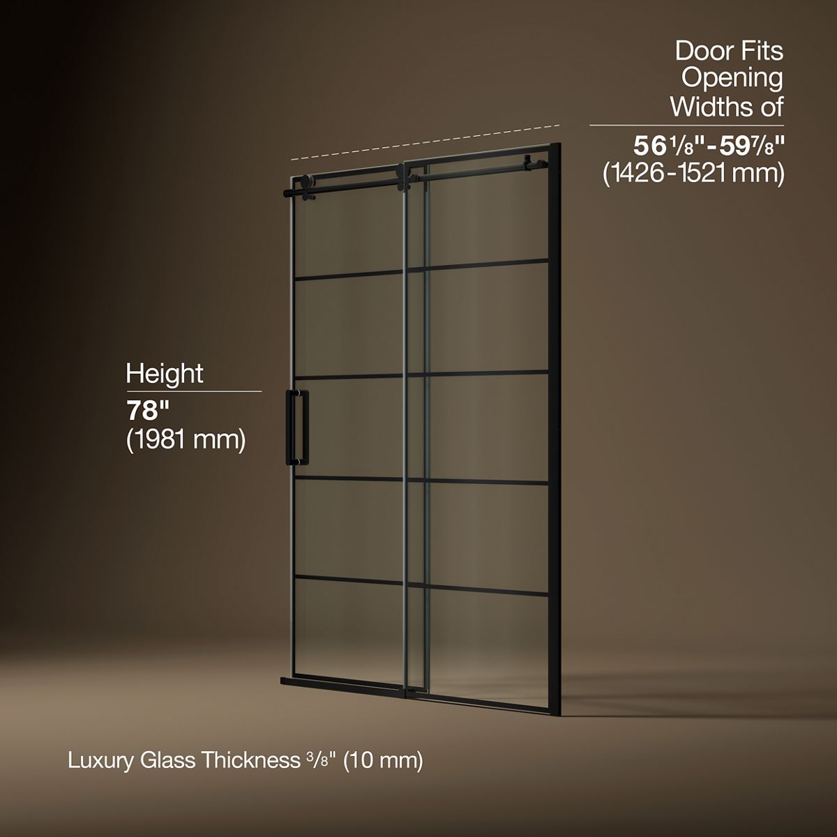 44096-composed-78-h-sliding-shower-door-with-3-8-thick-glass-8.jpg Composed™ 78" H sliding shower door with 3/8"-thick glass