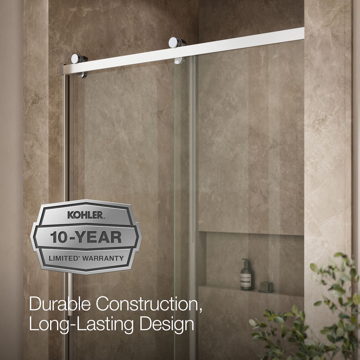 44100-rely-77-h-sliding-shower-door-with-3-8-thick-glass-6.jpg Rely® 77" H sliding shower door with 3/8"-thick glass