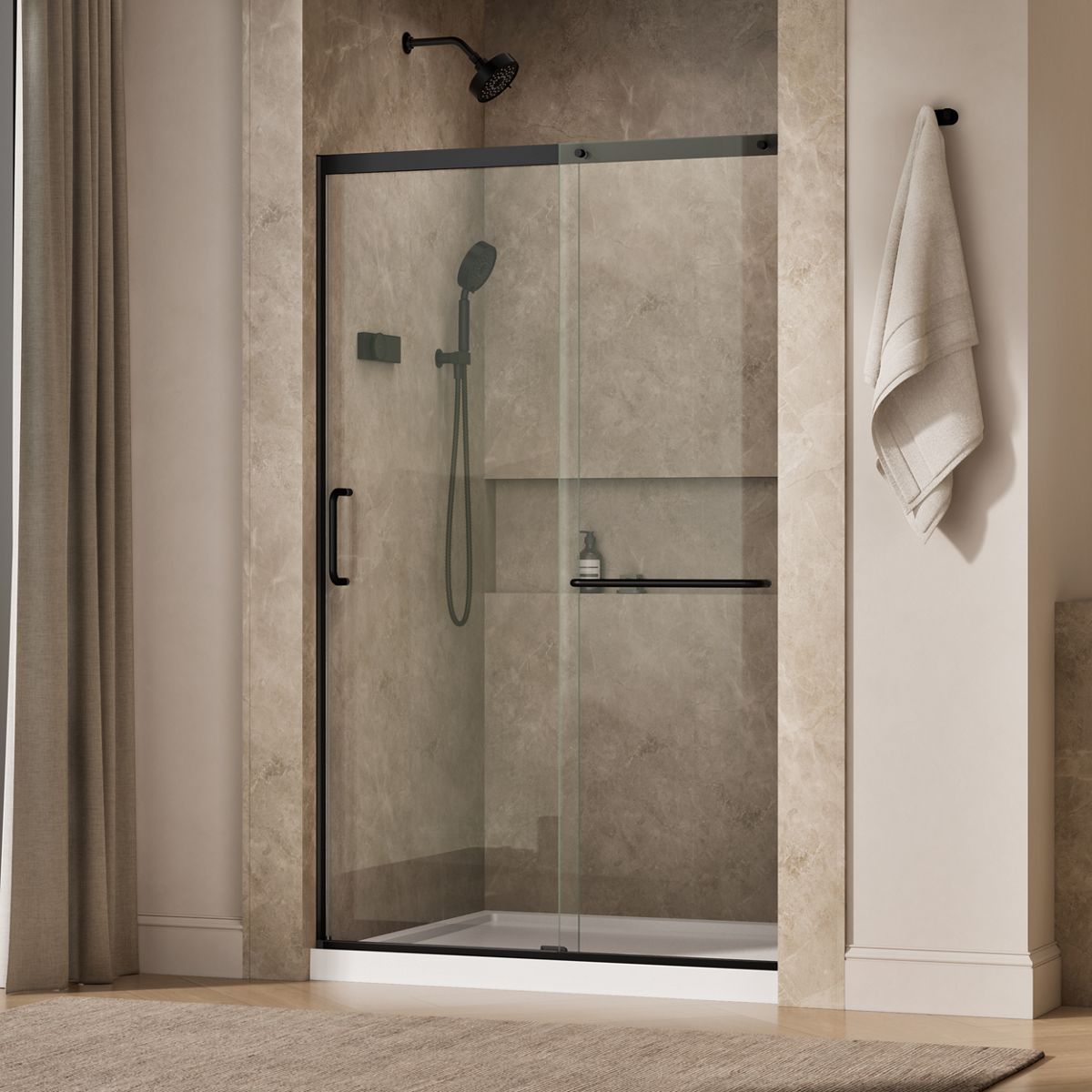 44110-elate-sliding-shower-door-75-1-2-h-x-44-1-4-47-5-8-w-with-heavy-5-16-thick-crystal-clear-glass-16.jpg Elate® Sliding shower door, 75-1/2" H x 44-1/4 - 47-5/8" W, with heavy 5/16" thick Crystal Clear glass