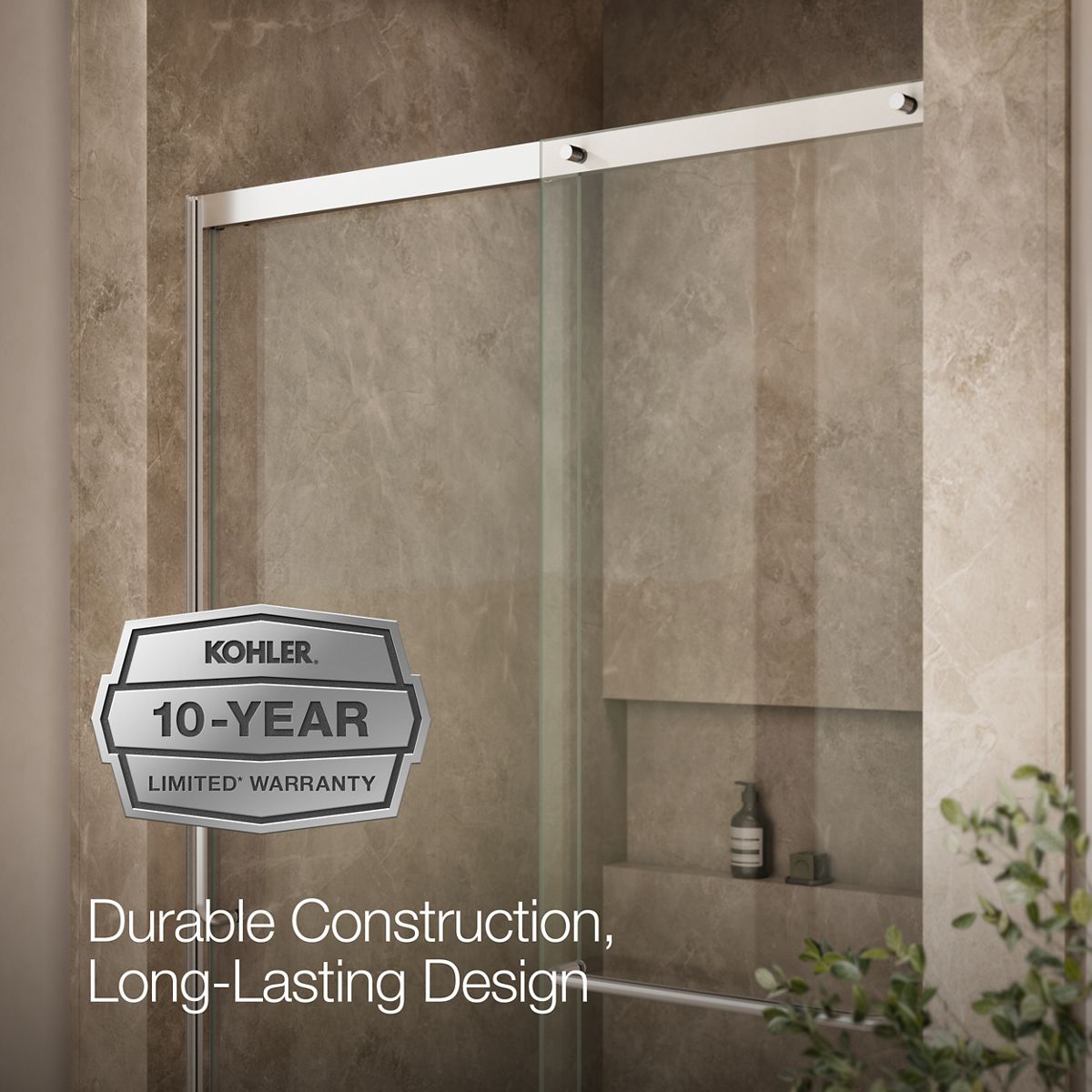 44110-elate-sliding-shower-door-75-1-2-h-x-44-1-4-47-5-8-w-with-heavy-5-16-thick-crystal-clear-glass-17.jpg Elate® Sliding shower door, 75-1/2" H x 44-1/4 - 47-5/8" W, with heavy 5/16" thick Crystal Clear glass