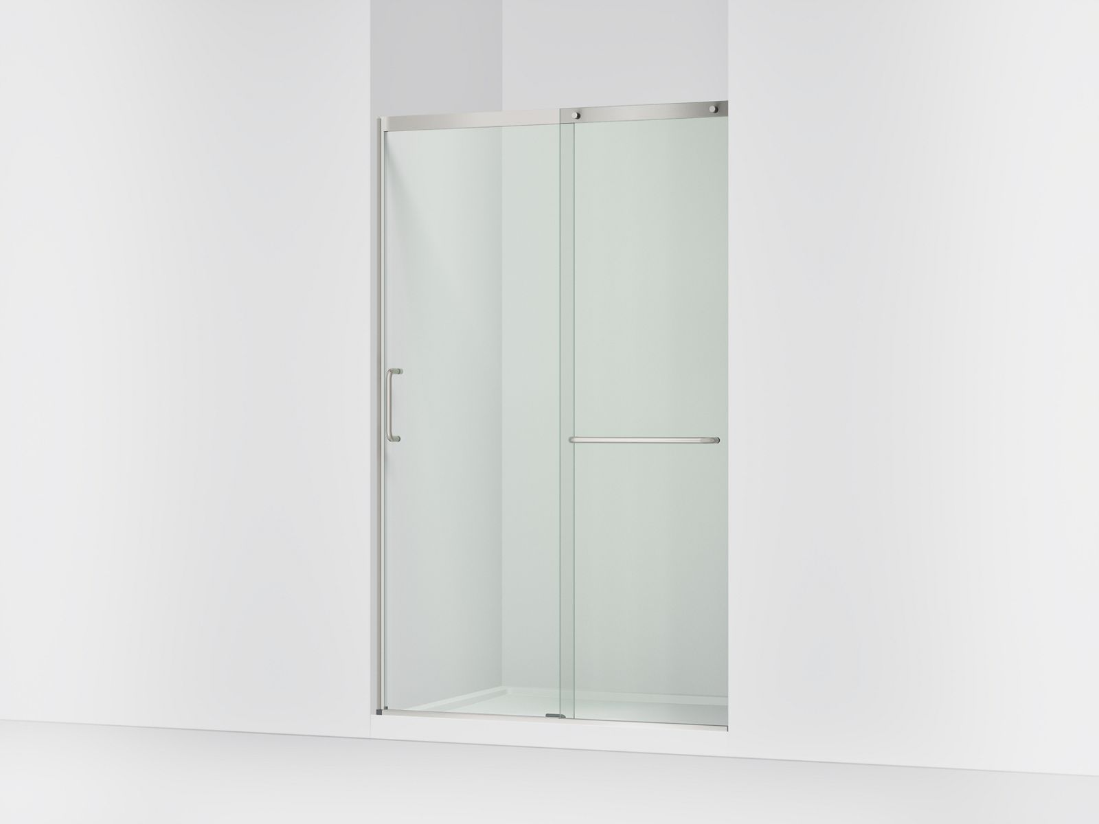 44110-elate-sliding-shower-door-75-1-2-h-x-44-1-4-47-5-8-w-with-heavy-5-16-thick-crystal-clear-glass-2.jpg Elate® Sliding shower door, 75-1/2" H x 44-1/4 - 47-5/8" W, with heavy 5/16" thick Crystal Clear glass