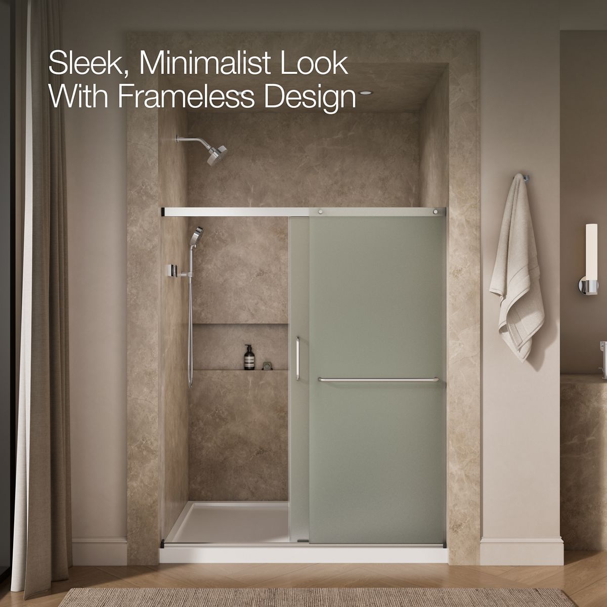 44114-elate-sliding-shower-door-70-1-2-h-x-56-1-4-59-5-8-w-with-1-4-thick-frosted-glass-14.jpg Elate® Sliding shower door, 70-1/2" H x 56-1/4 - 59-5/8" W, with 1/4" thick Frosted glass