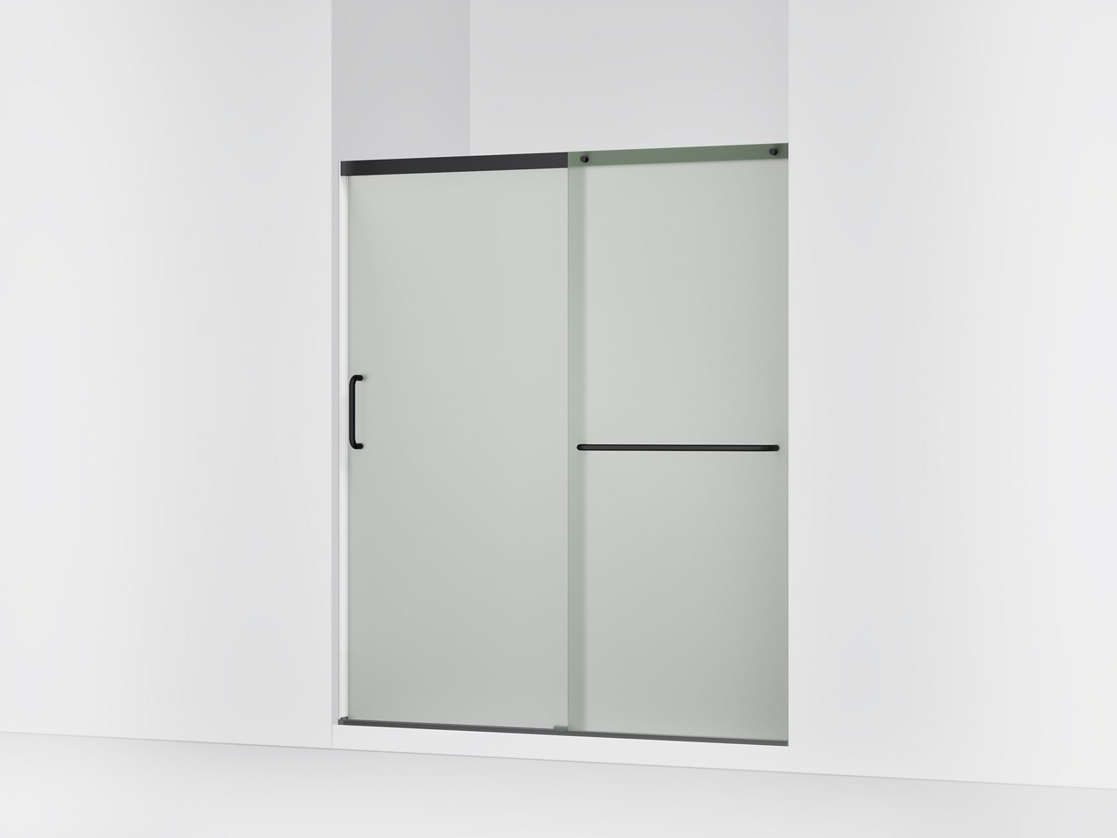 44114-elate-sliding-shower-door-70-1-2-h-x-56-1-4-59-5-8-w-with-1-4-thick-frosted-glass-3.jpg Elate® Sliding shower door, 70-1/2" H x 56-1/4 - 59-5/8" W, with 1/4" thick Frosted glass