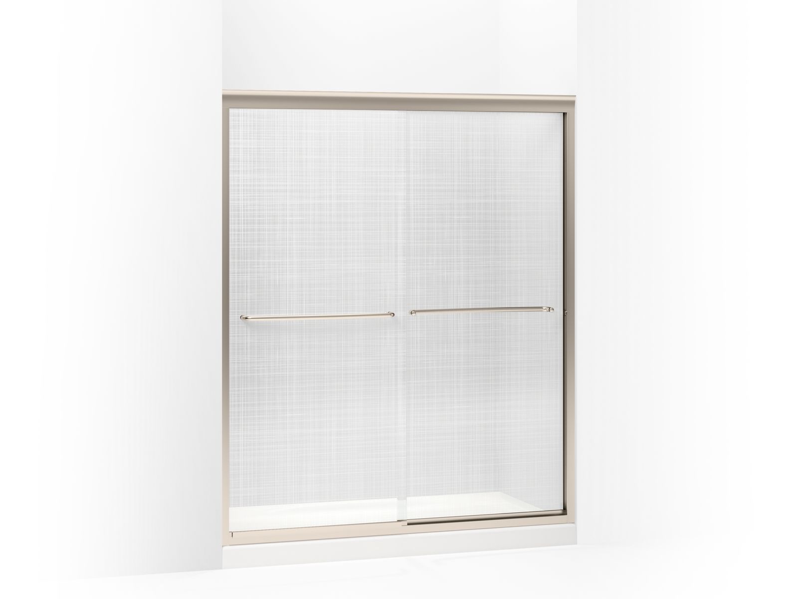 44150-fluence-sliding-shower-door-70-5-16-h-x-56-5-8-59-5-8-w-with-1-4-thick-cavata-glass-2.jpg Fluence® Sliding shower door, 70-5/16" H x 56-5/8 - 59-5/8" W, with 1/4" thick Cavata® glass