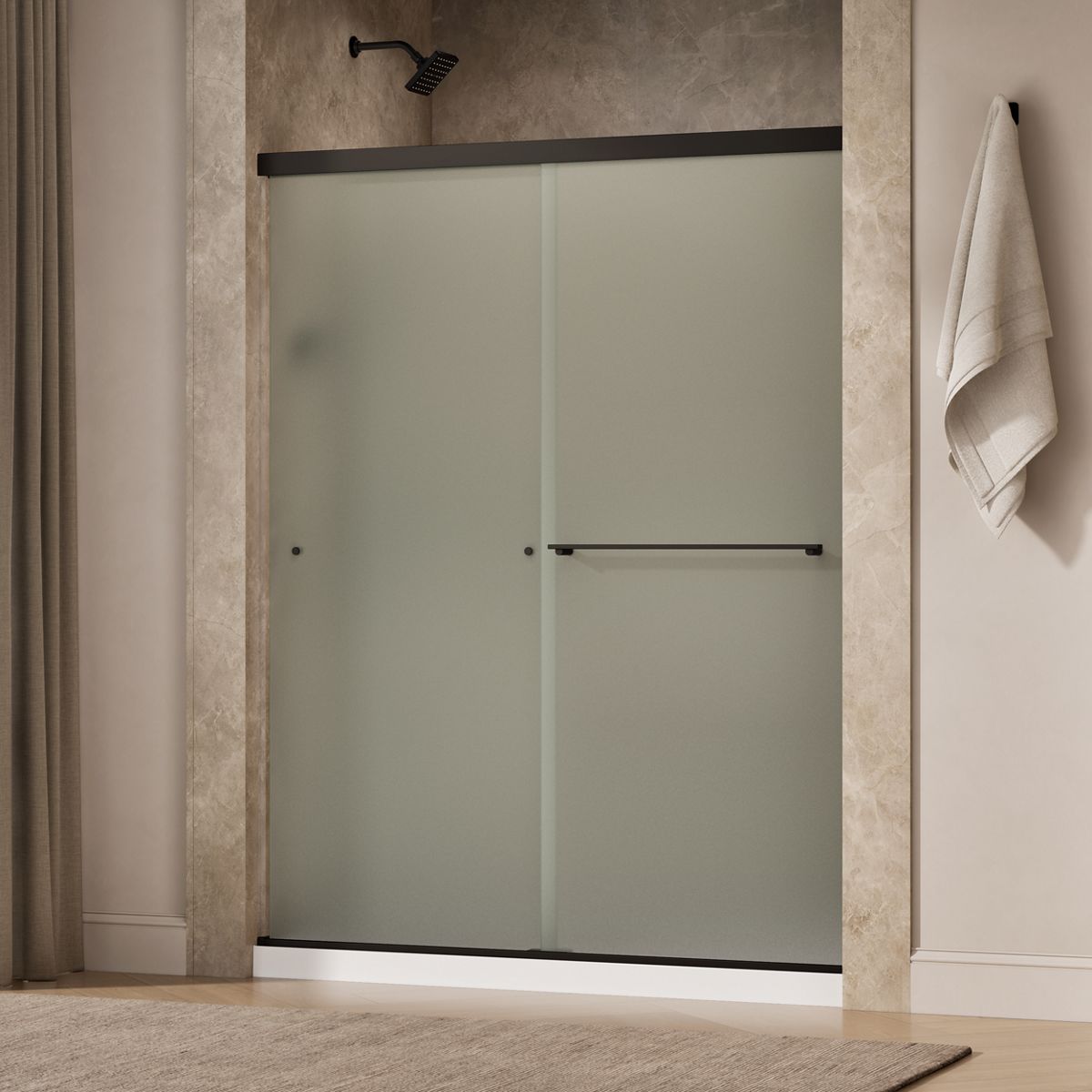 44167-revel-sliding-shower-door-76-h-x-56-5-8-59-5-8-w-with-5-16-thick-frosted-glass-15.jpg Revel® Sliding shower door, 76" H x 56-5/8 - 59-5/8" W, with 5/16" thick Frosted glass