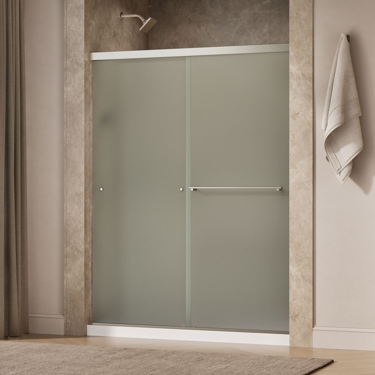 44167-revel-sliding-shower-door-76-h-x-56-5-8-59-5-8-w-with-5-16-thick-frosted-glass-16.jpg Revel® Sliding shower door, 76" H x 56-5/8 - 59-5/8" W, with 5/16" thick Frosted glass