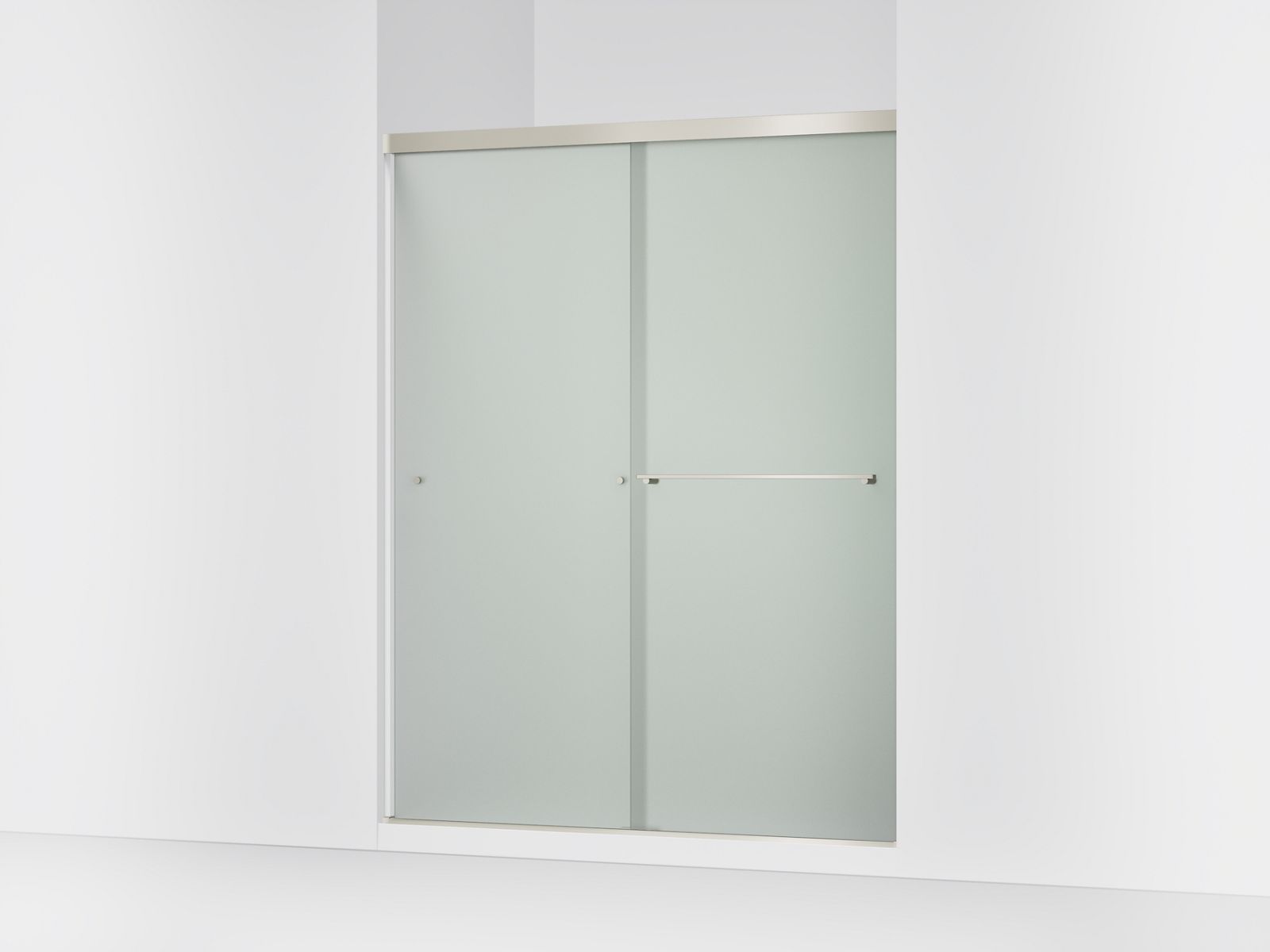 44167-revel-sliding-shower-door-76-h-x-56-5-8-59-5-8-w-with-5-16-thick-frosted-glass-3.jpg Revel® Sliding shower door, 76" H x 56-5/8 - 59-5/8" W, with 5/16" thick Frosted glass