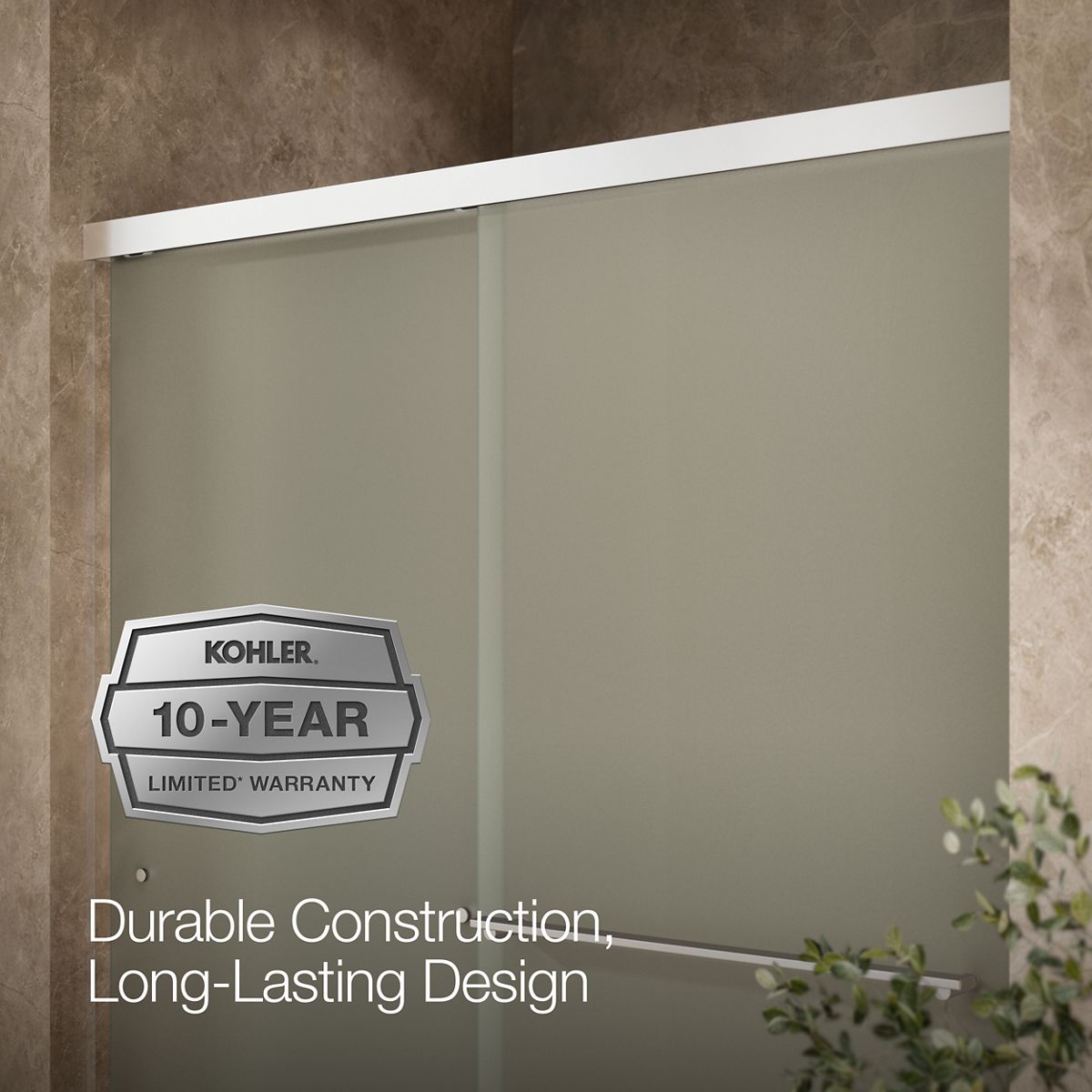 44167-revel-sliding-shower-door-76-h-x-56-5-8-59-5-8-w-with-5-16-thick-frosted-glass-5.jpg Revel® Sliding shower door, 76" H x 56-5/8 - 59-5/8" W, with 5/16" thick Frosted glass