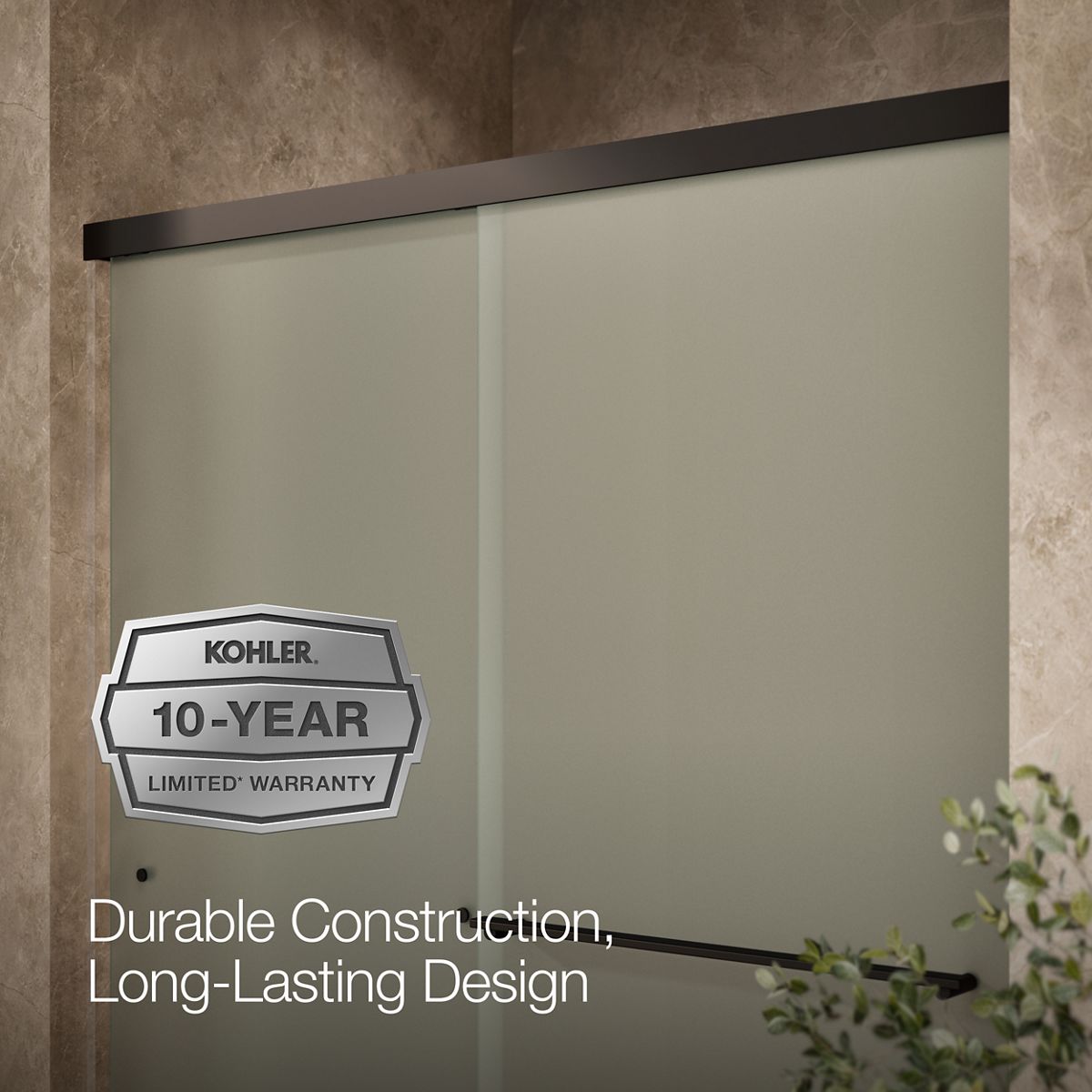 44167-revel-sliding-shower-door-76-h-x-56-5-8-59-5-8-w-with-5-16-thick-frosted-glass-6.jpg Revel® Sliding shower door, 76" H x 56-5/8 - 59-5/8" W, with 5/16" thick Frosted glass