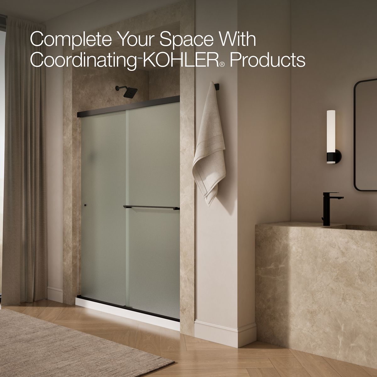 44167-revel-sliding-shower-door-76-h-x-56-5-8-59-5-8-w-with-5-16-thick-frosted-glass-9.jpg Revel® Sliding shower door, 76" H x 56-5/8 - 59-5/8" W, with 5/16" thick Frosted glass