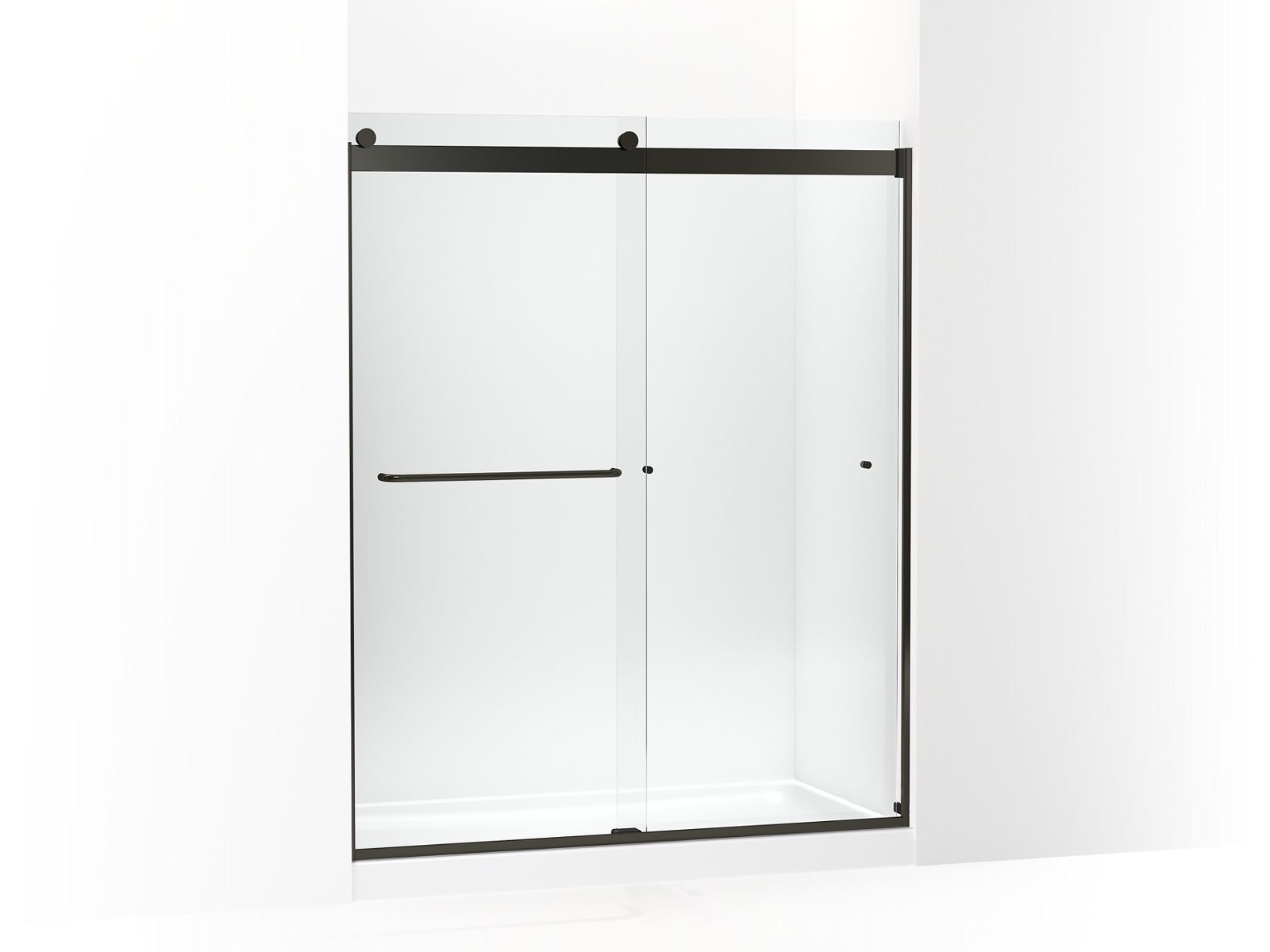 44178-levity-sliding-shower-door-74-h-x-56-5-8-59-5-8-w-with-5-16-thick-crystal-clear-glass-2.jpg Levity® Sliding shower door, 74" H x 56-5/8 - 59-5/8" W, with 5/16" thick Crystal Clear glass