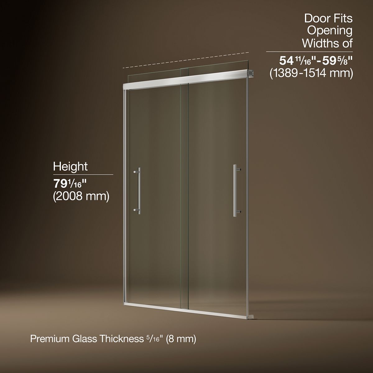 44217-pleat-79-1-16-h-sliding-shower-door-with-5-16-thick-glass-14.jpg Pleat® 79-1/16" H sliding shower door with 5/16"-thick glass