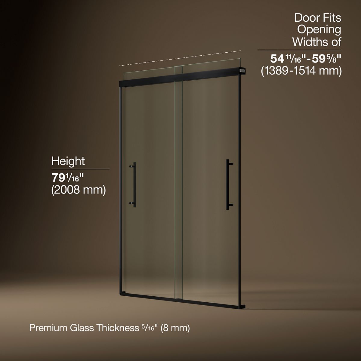 44217-pleat-79-1-16-h-sliding-shower-door-with-5-16-thick-glass-15.jpg Pleat® 79-1/16" H sliding shower door with 5/16"-thick glass