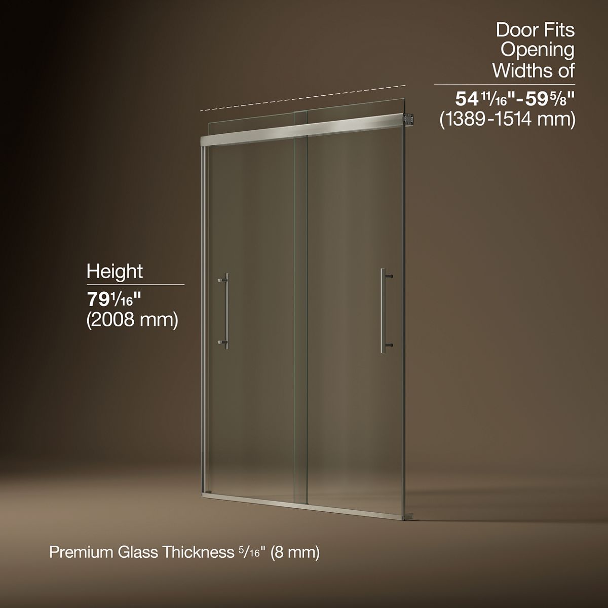 44217-pleat-79-1-16-h-sliding-shower-door-with-5-16-thick-glass-16.jpg Pleat® 79-1/16" H sliding shower door with 5/16"-thick glass