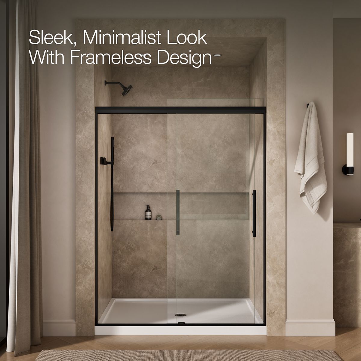 44217-pleat-79-1-16-h-sliding-shower-door-with-5-16-thick-glass-21.jpg Pleat® 79-1/16" H sliding shower door with 5/16"-thick glass