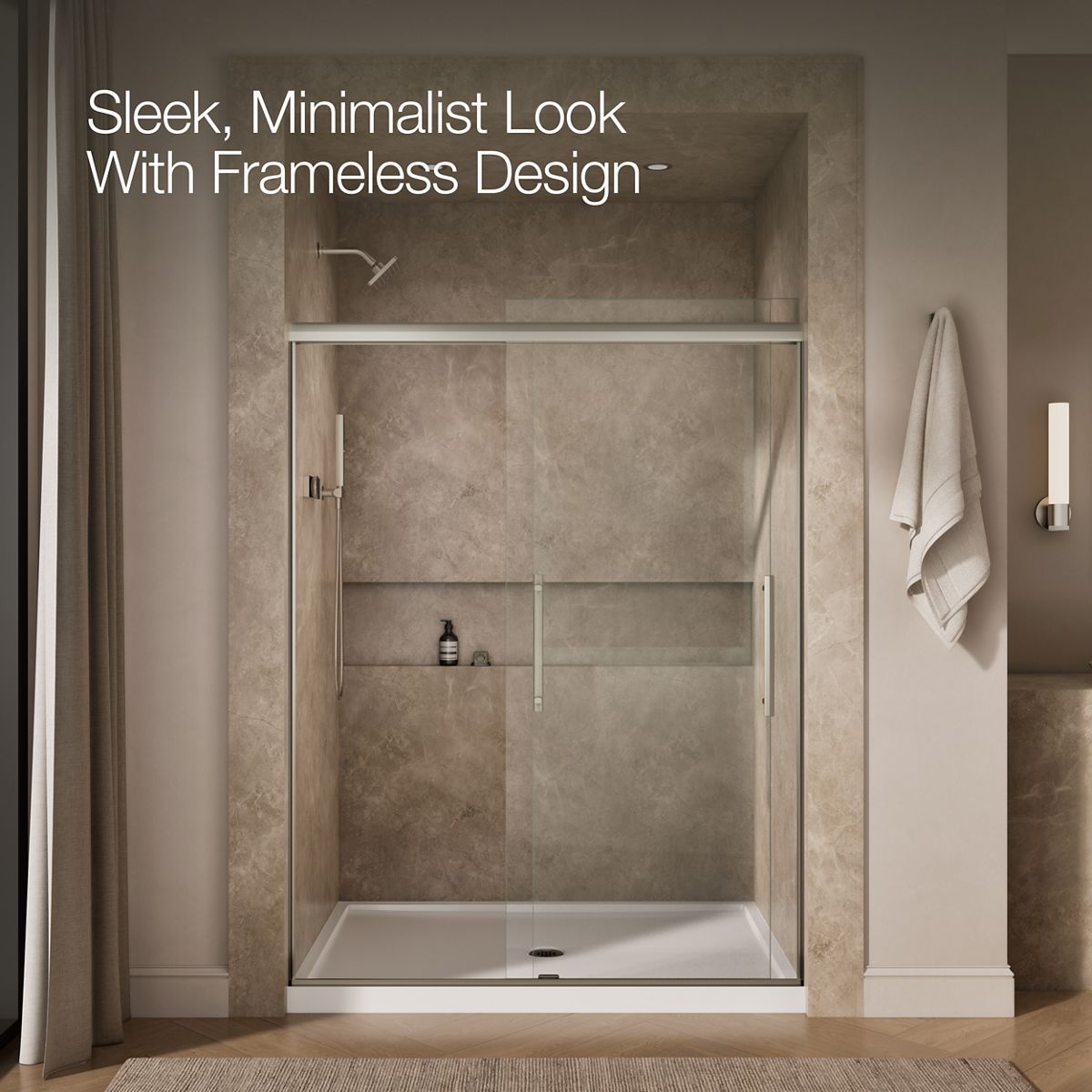 44217-pleat-79-1-16-h-sliding-shower-door-with-5-16-thick-glass-22.jpg Pleat® 79-1/16" H sliding shower door with 5/16"-thick glass