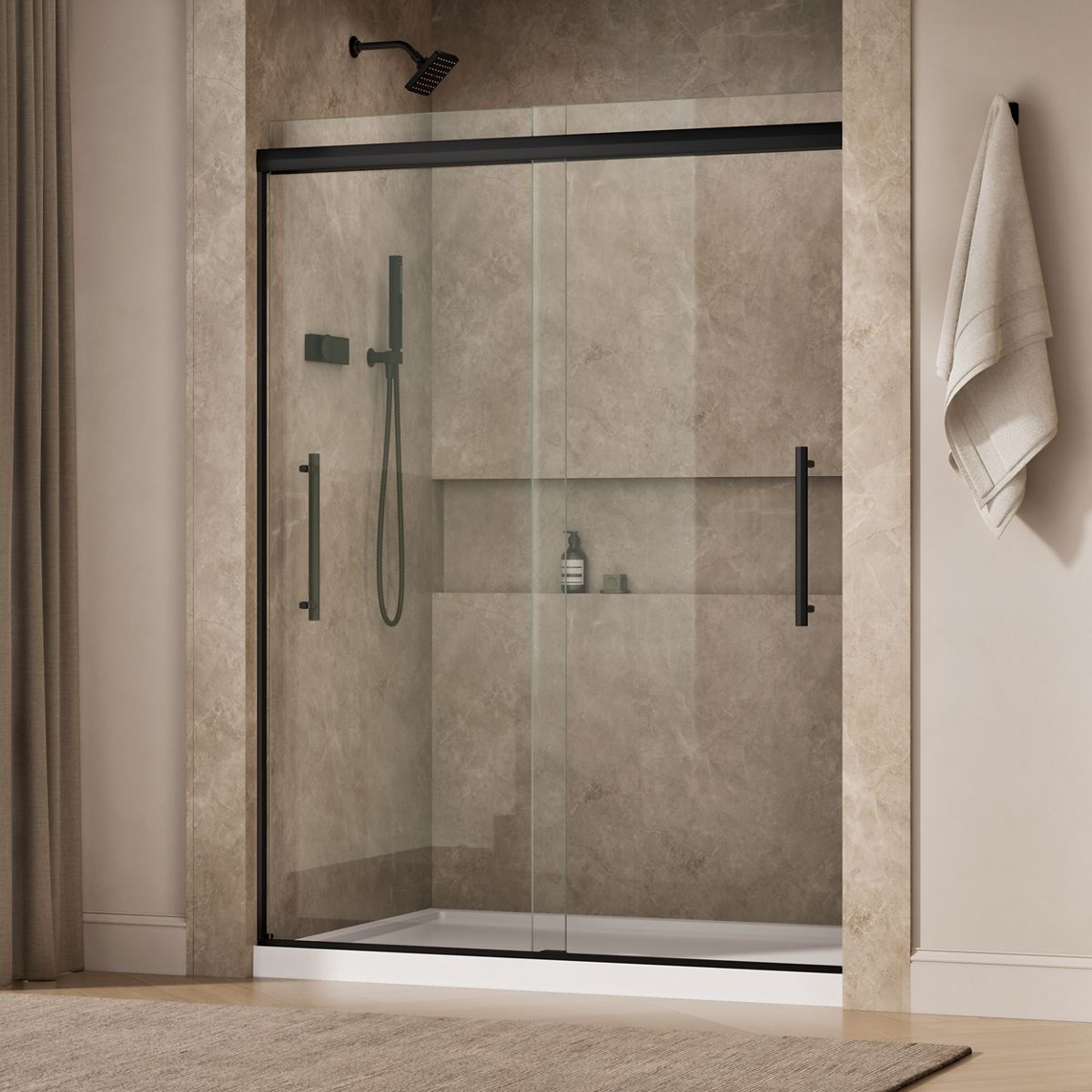 44217-pleat-79-1-16-h-sliding-shower-door-with-5-16-thick-glass-24.jpg Pleat® 79-1/16" H sliding shower door with 5/16"-thick glass