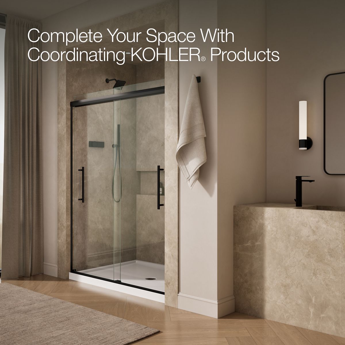 44217-pleat-79-1-16-h-sliding-shower-door-with-5-16-thick-glass-6.jpg Pleat® 79-1/16" H sliding shower door with 5/16"-thick glass