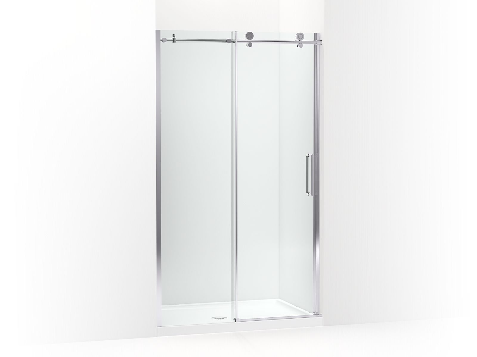Composed™ Moving panel shower door, 78" H x 56-1/8 - 59-7/8" W, with 3/8" thick Crystal Clear glass