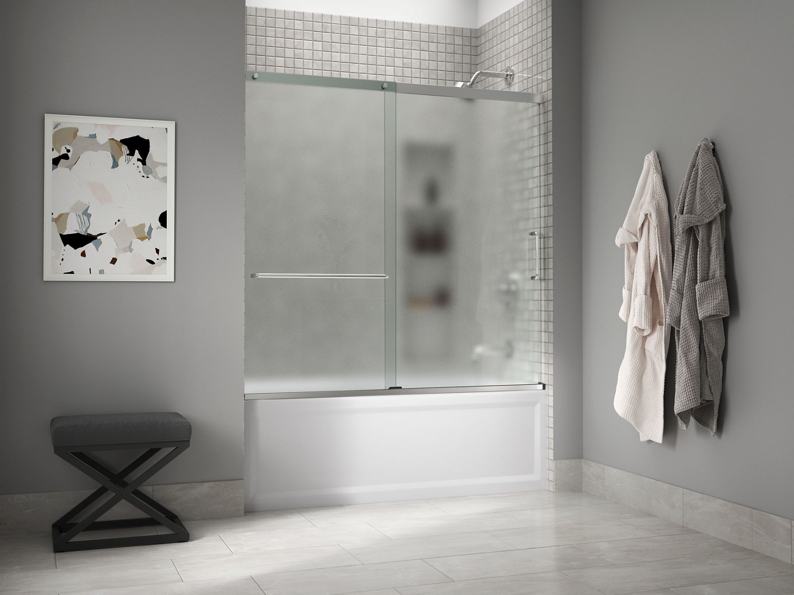 44280-elate-sliding-bath-door-56-3-4-h-x-56-1-4-59-5-8-w-with-1-4-thick-frosted-glass-6.jpg Elate® Sliding bath door, 56-3/4" H x 56-1/4 - 59-5/8" W, with 1/4" thick Frosted glass