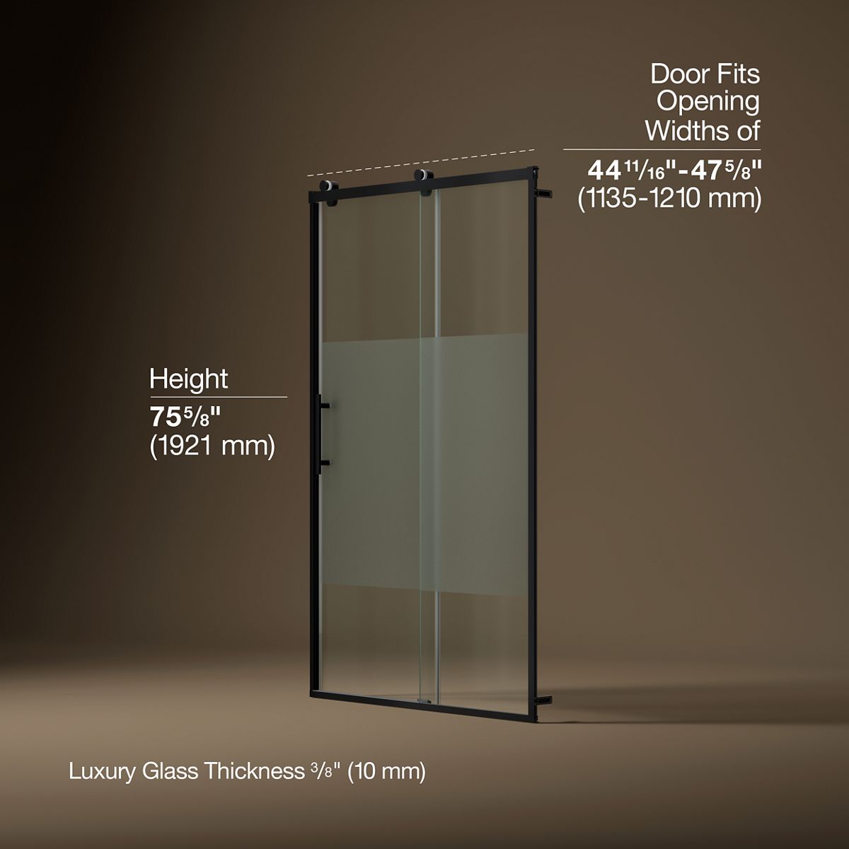 44379-rely-77-h-sliding-shower-door-with-3-8-thick-glass-16.jpg Rely® 77" H sliding shower door with 3/8"-thick glass