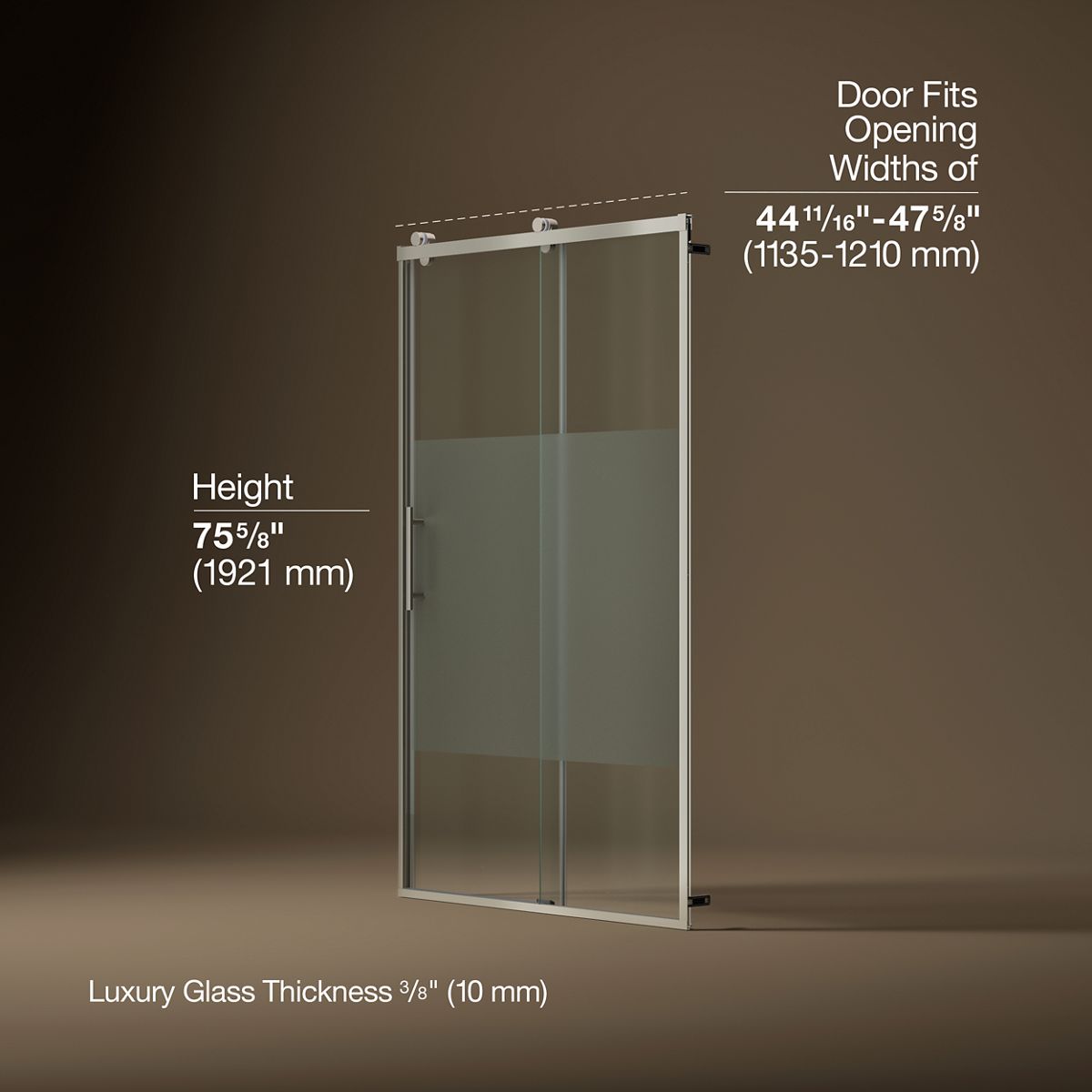44379-rely-77-h-sliding-shower-door-with-3-8-thick-glass-17.jpg Rely® 77" H sliding shower door with 3/8"-thick glass