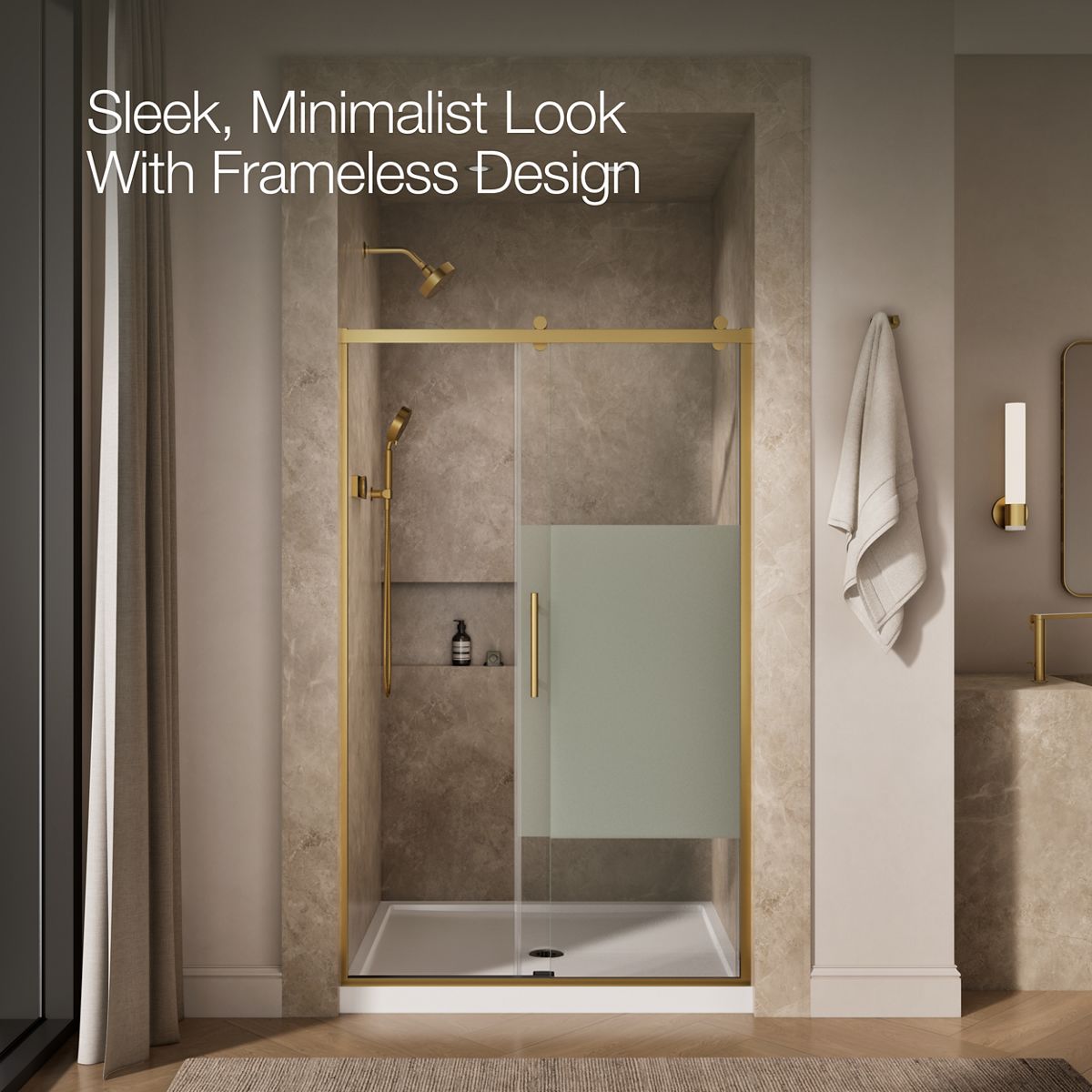 44379-rely-77-h-sliding-shower-door-with-3-8-thick-glass-23.jpg Rely® 77" H sliding shower door with 3/8"-thick glass