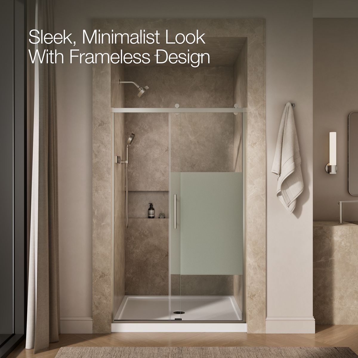 44379-rely-77-h-sliding-shower-door-with-3-8-thick-glass-25.jpg Rely® 77" H sliding shower door with 3/8"-thick glass