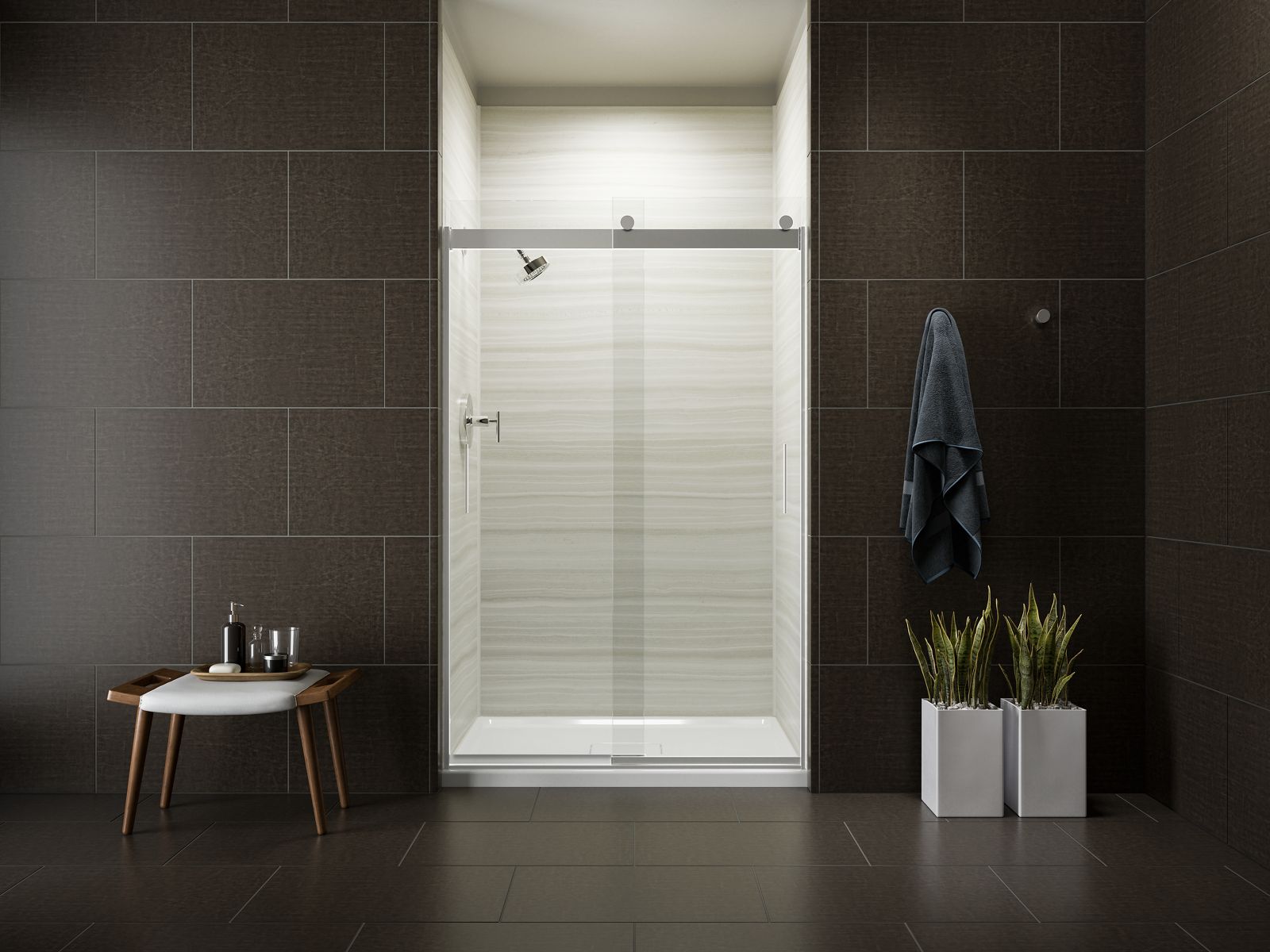 44391-levity-sliding-shower-door-78-h-x-44-5-8-47-5-8-w-with-5-16-thick-crystal-clear-glass-8.jpg Levity® Sliding shower door, 78" H x 44-5/8 - 47-5/8" W, with 5/16" thick Crystal Clear glass