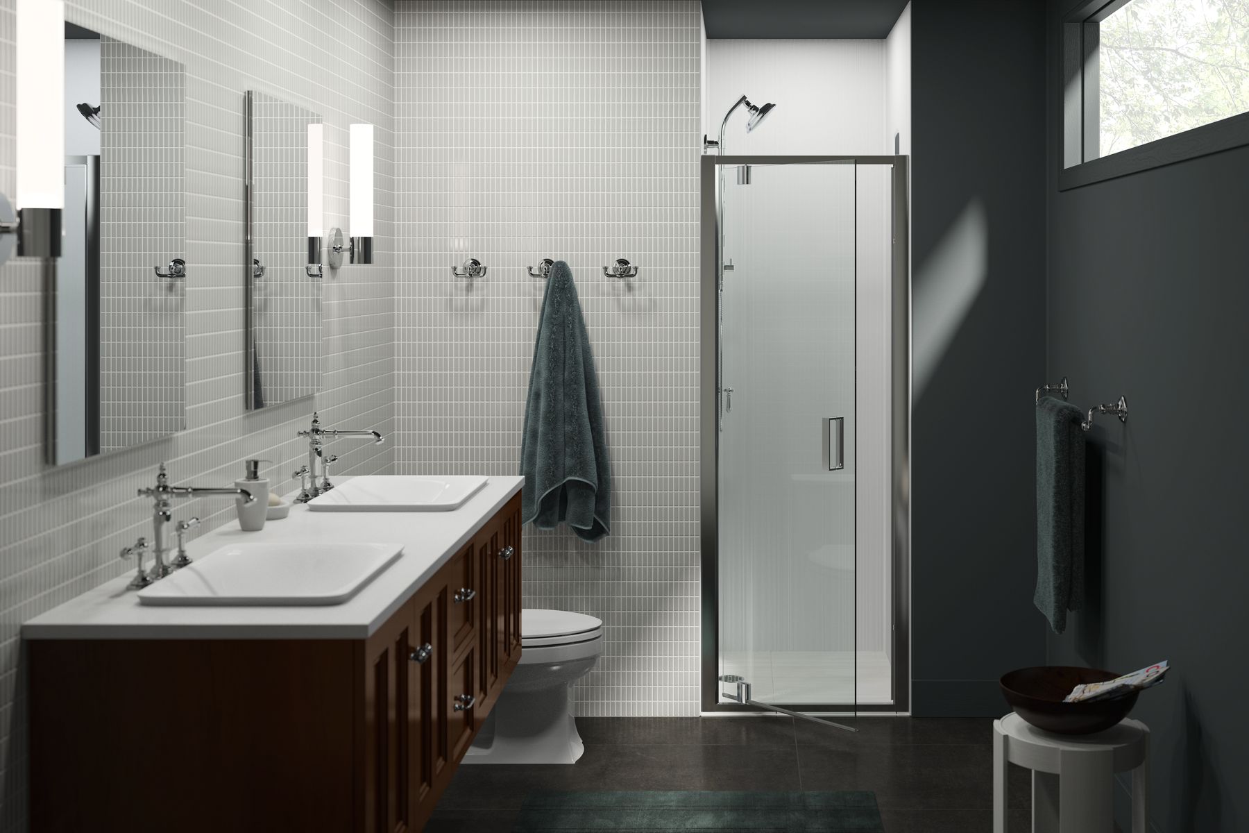 44402-aerie-pivot-shower-door-75-h-x-27-15-16-30-5-16-w-with-5-16-thick-crystal-clear-glass-4.jpg Aerie® Pivot shower door, 75" H x 27-15/16 - 30-5/16" W, with 5/16" thick Crystal Clear glass
