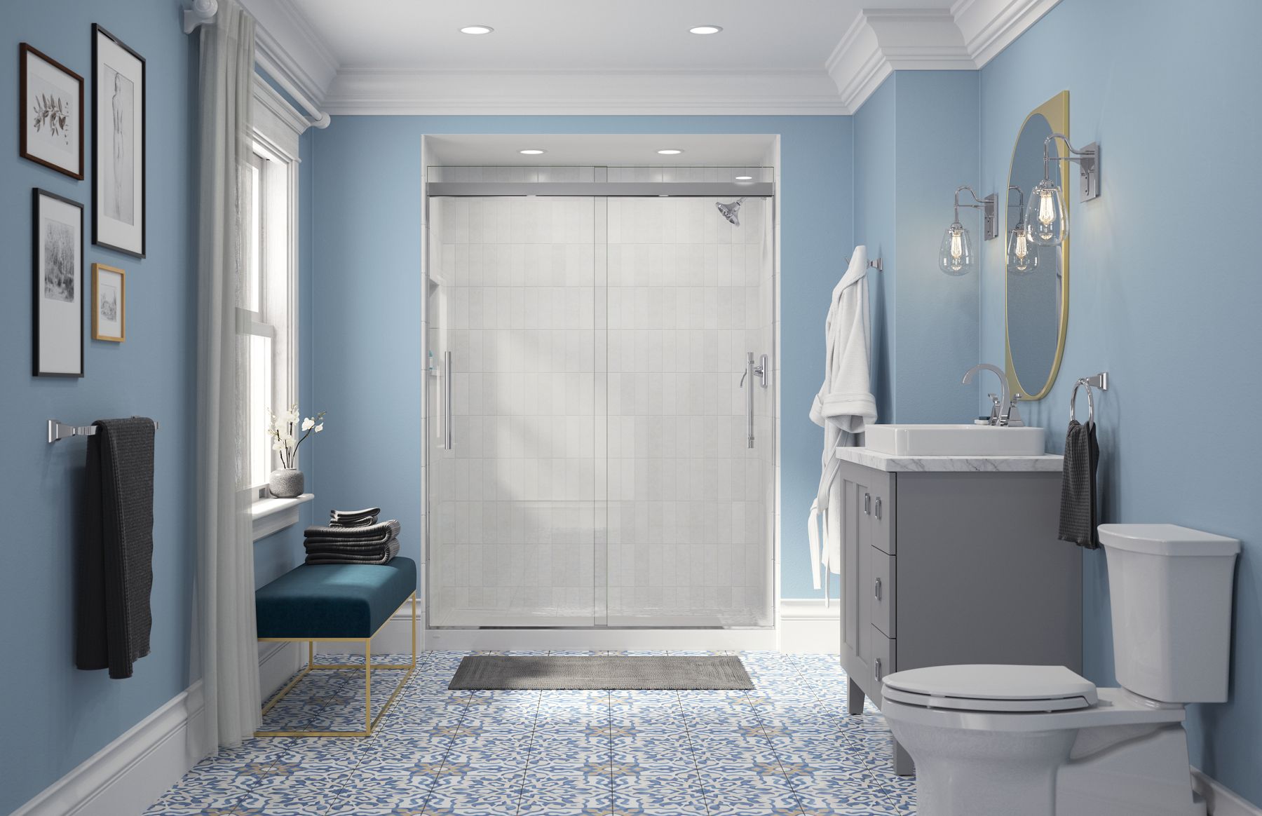 44492-prim-frameless-sliding-shower-door-79-1-16-h-x-54-5-8-59-5-8-w-with-5-16-thick-crystal-clear-glass-3.jpg Prim® Frameless sliding shower door, 79-1/16" H x 54-5/8 - 59-5/8" W, with 5/16" thick Crystal Clear glass